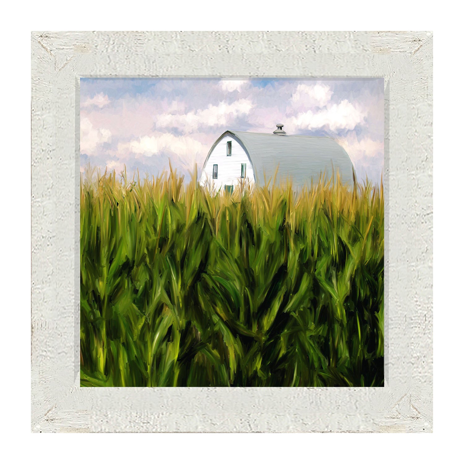 Corn Fields Barn - Framed art