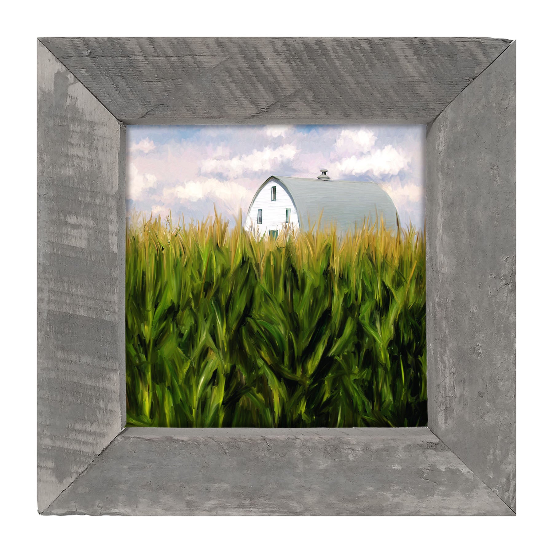 Corn Fields Barn - Framed art