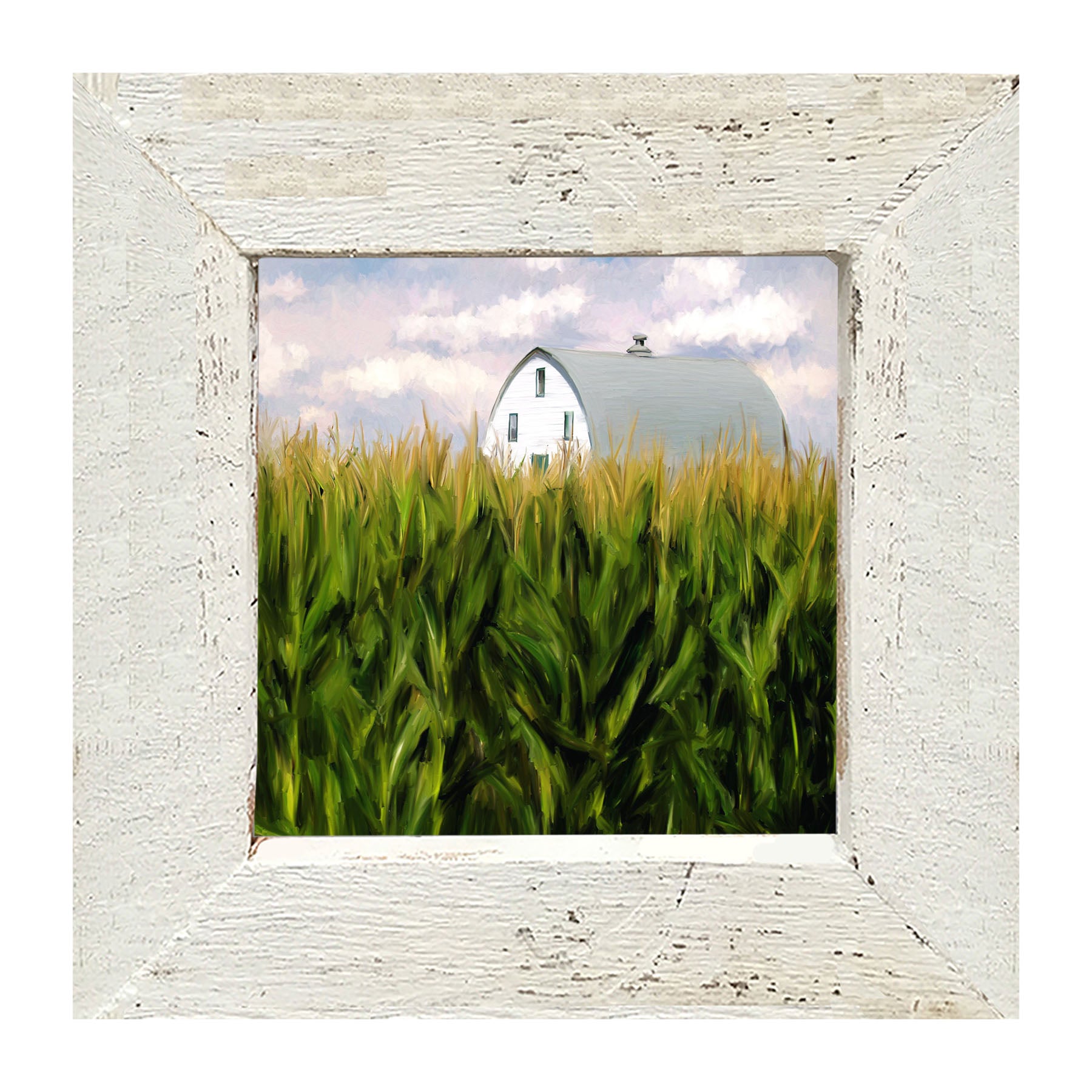 Corn Fields Barn - Framed art
