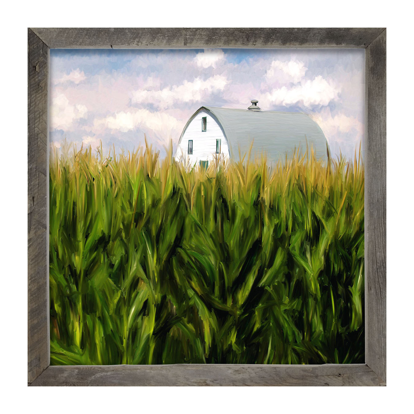 Corn Fields Barn - Framed art