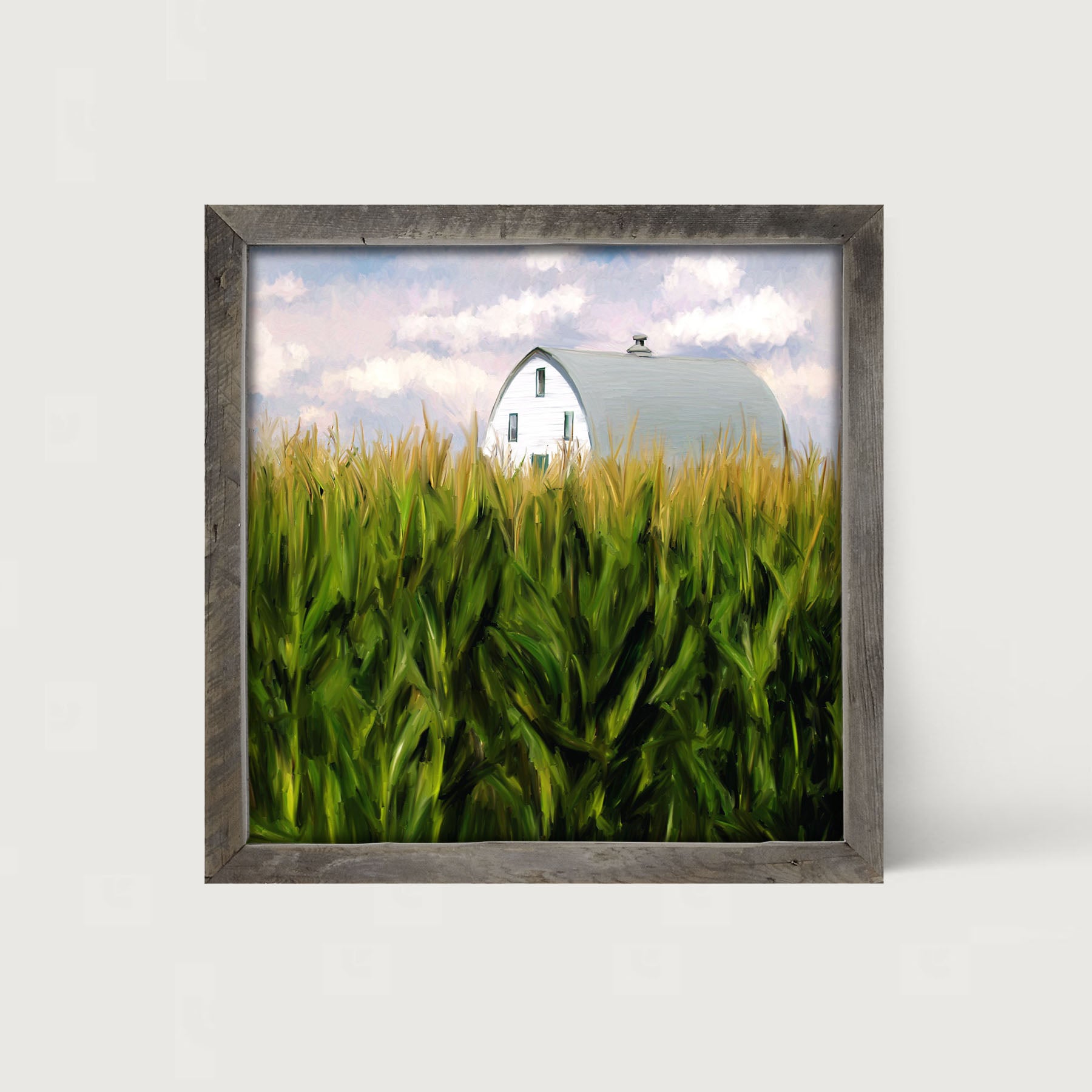 Corn Fields Barn - Framed art