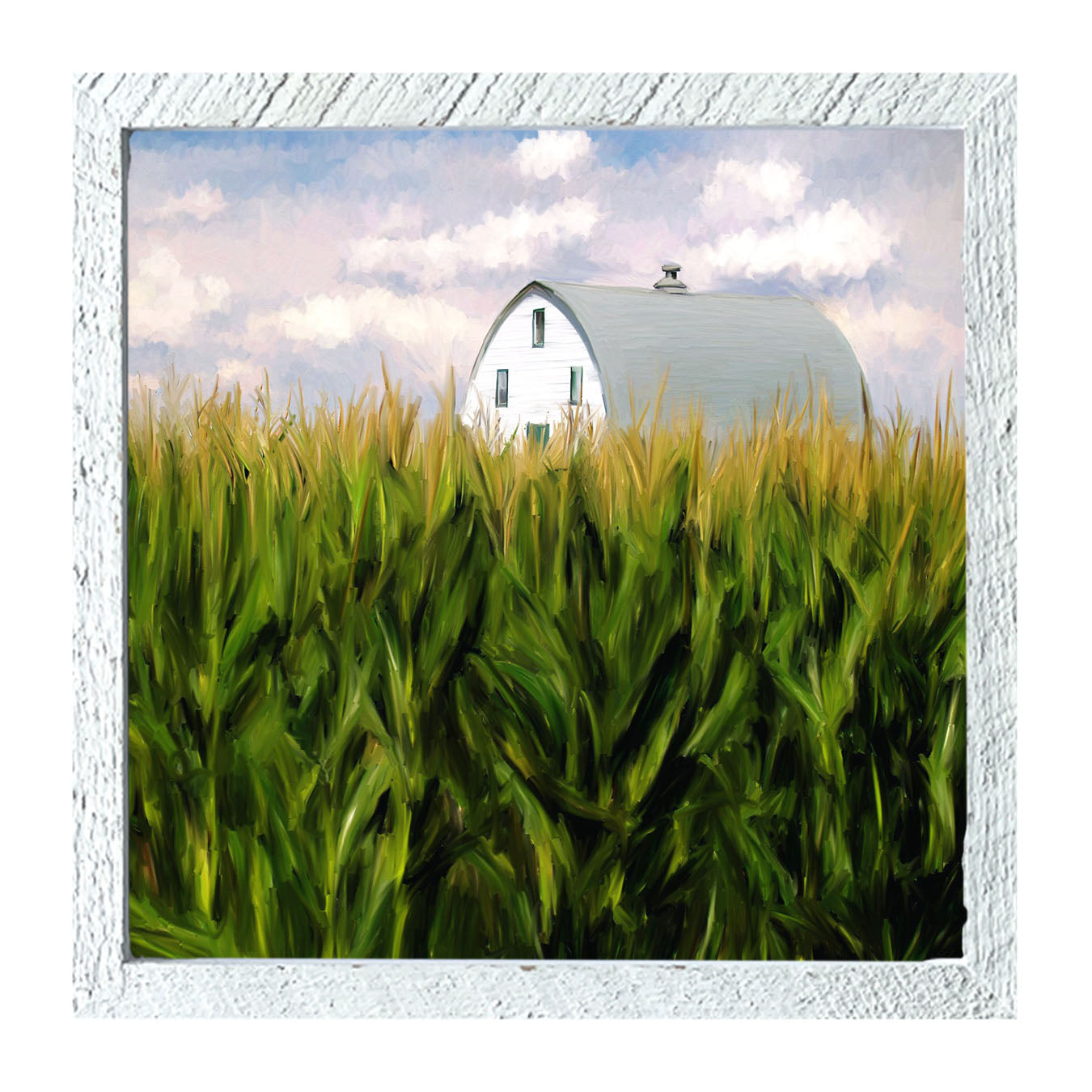 Corn Fields Barn - Framed art