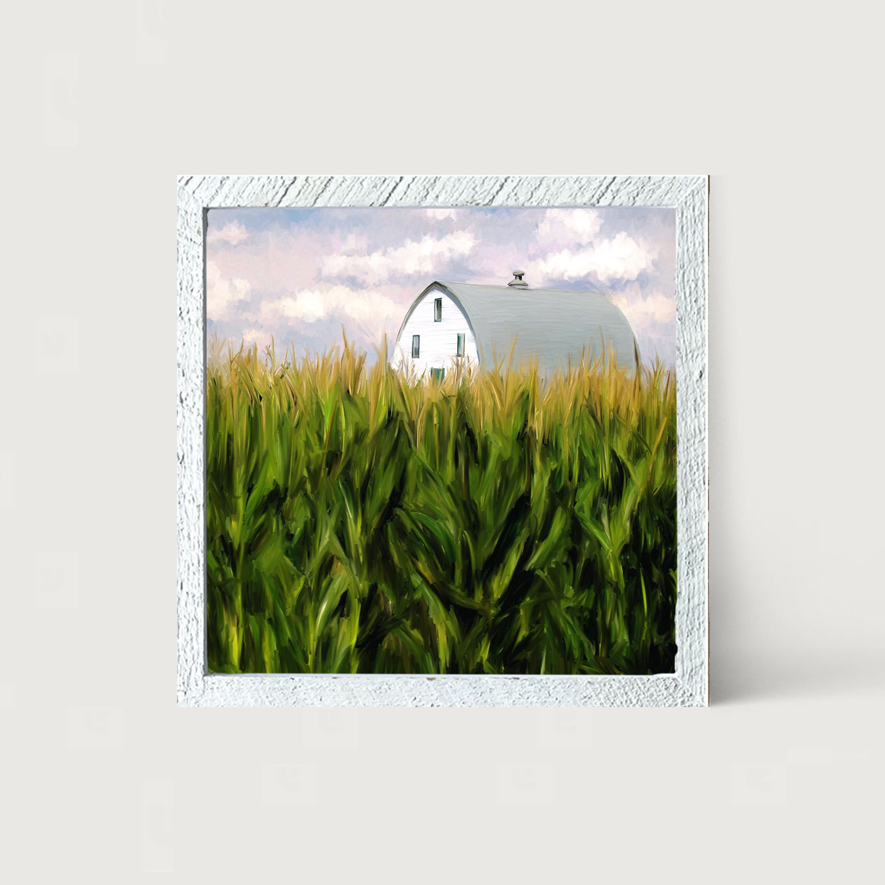 Corn Fields Barn - Framed art