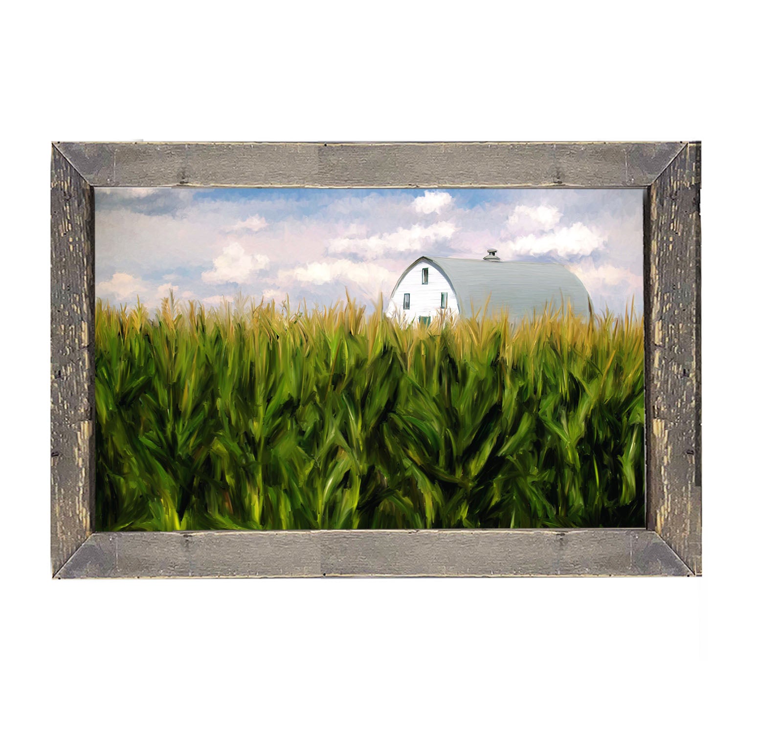 Corn Fields Barn - Framed art