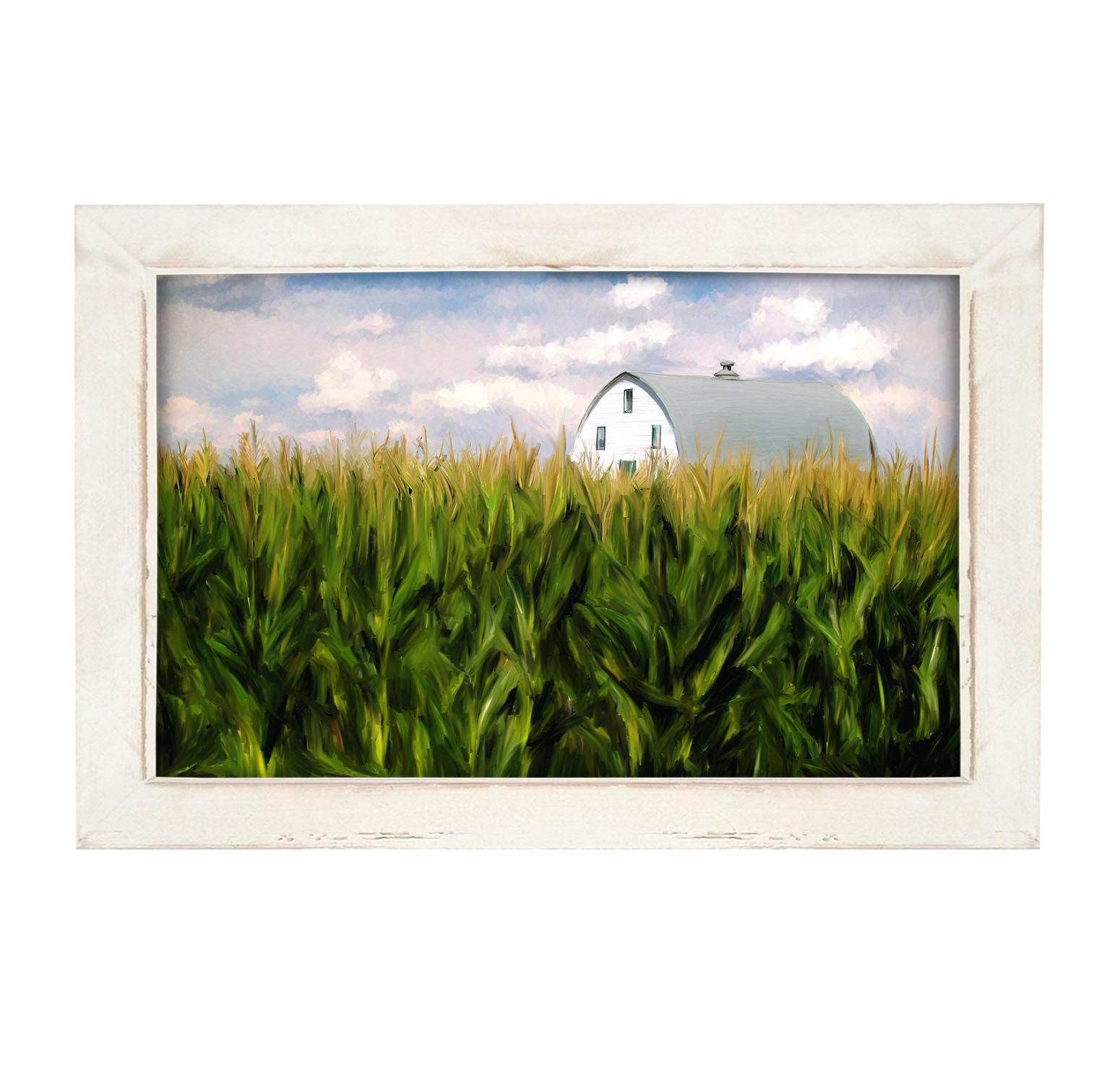 Corn Fields Barn - Framed art