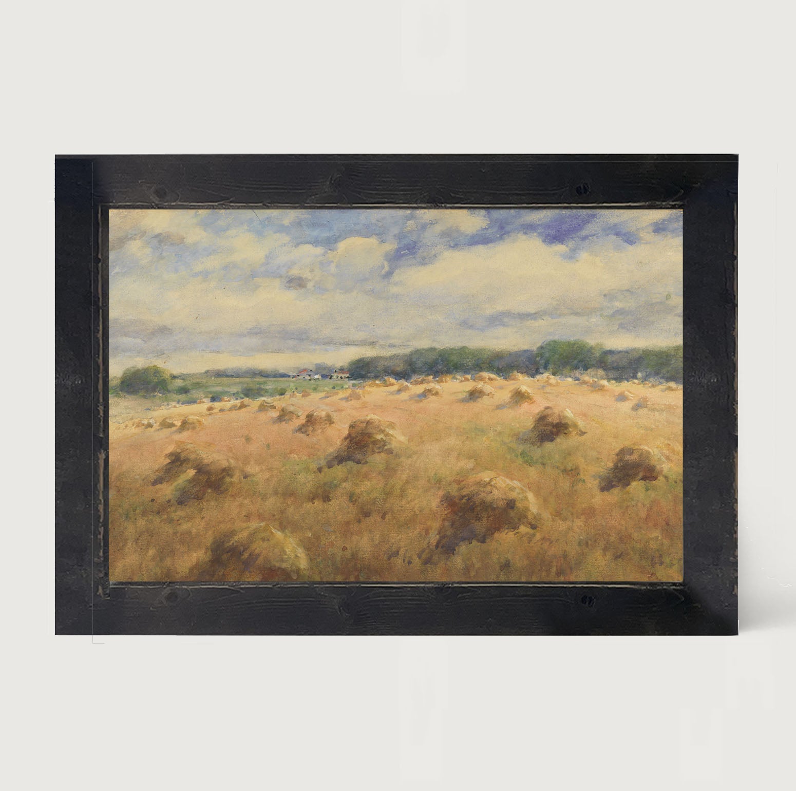 Hay fields - Framed art
