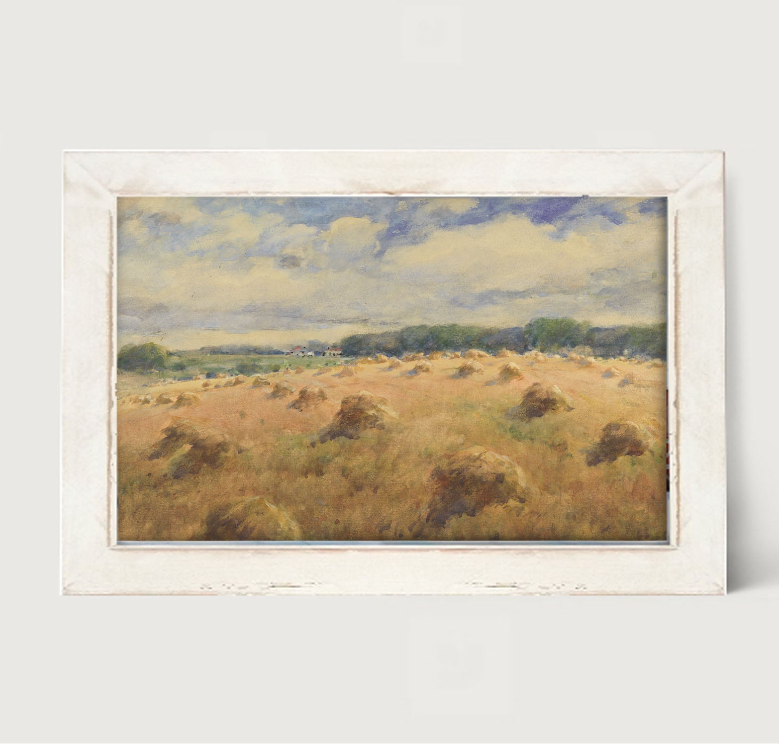 Hay fields - Framed art