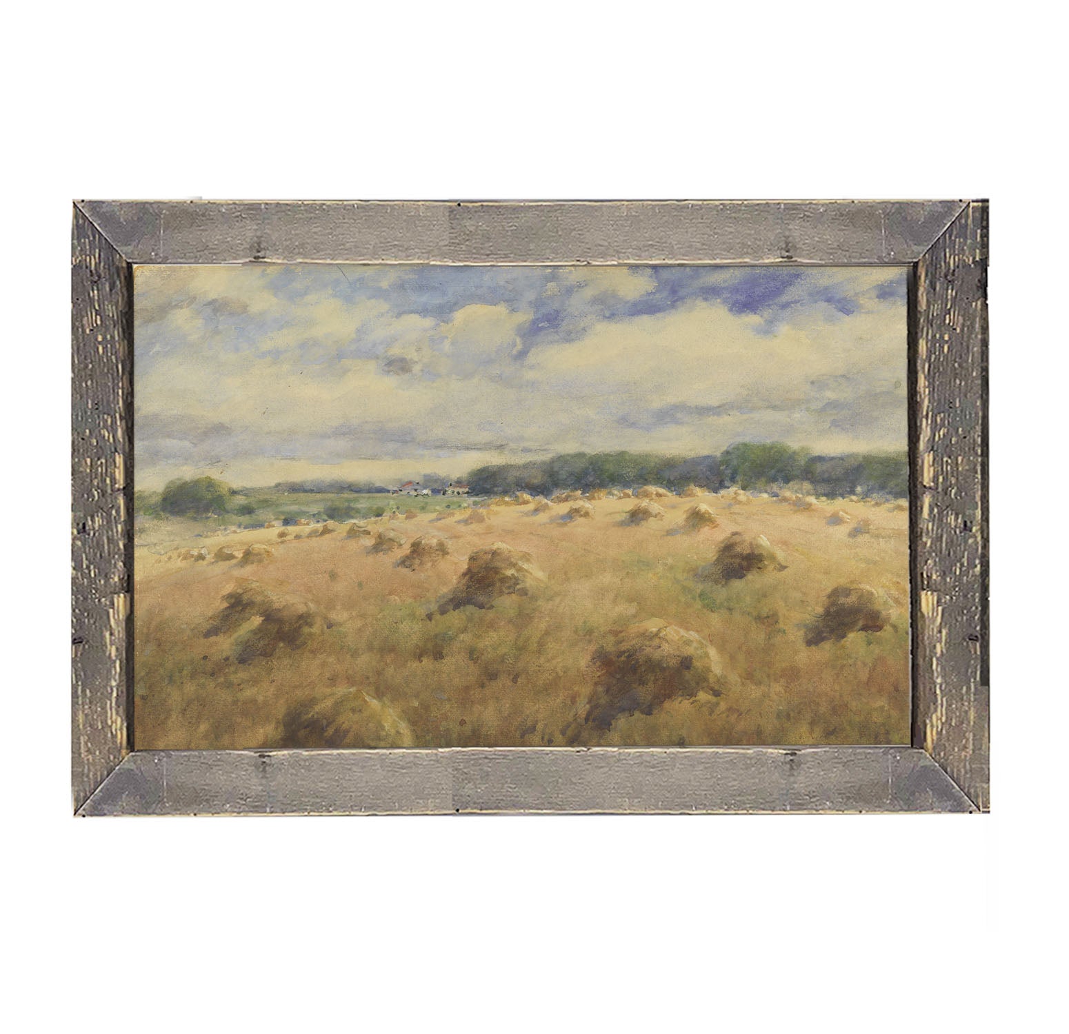 Hay fields - Framed art