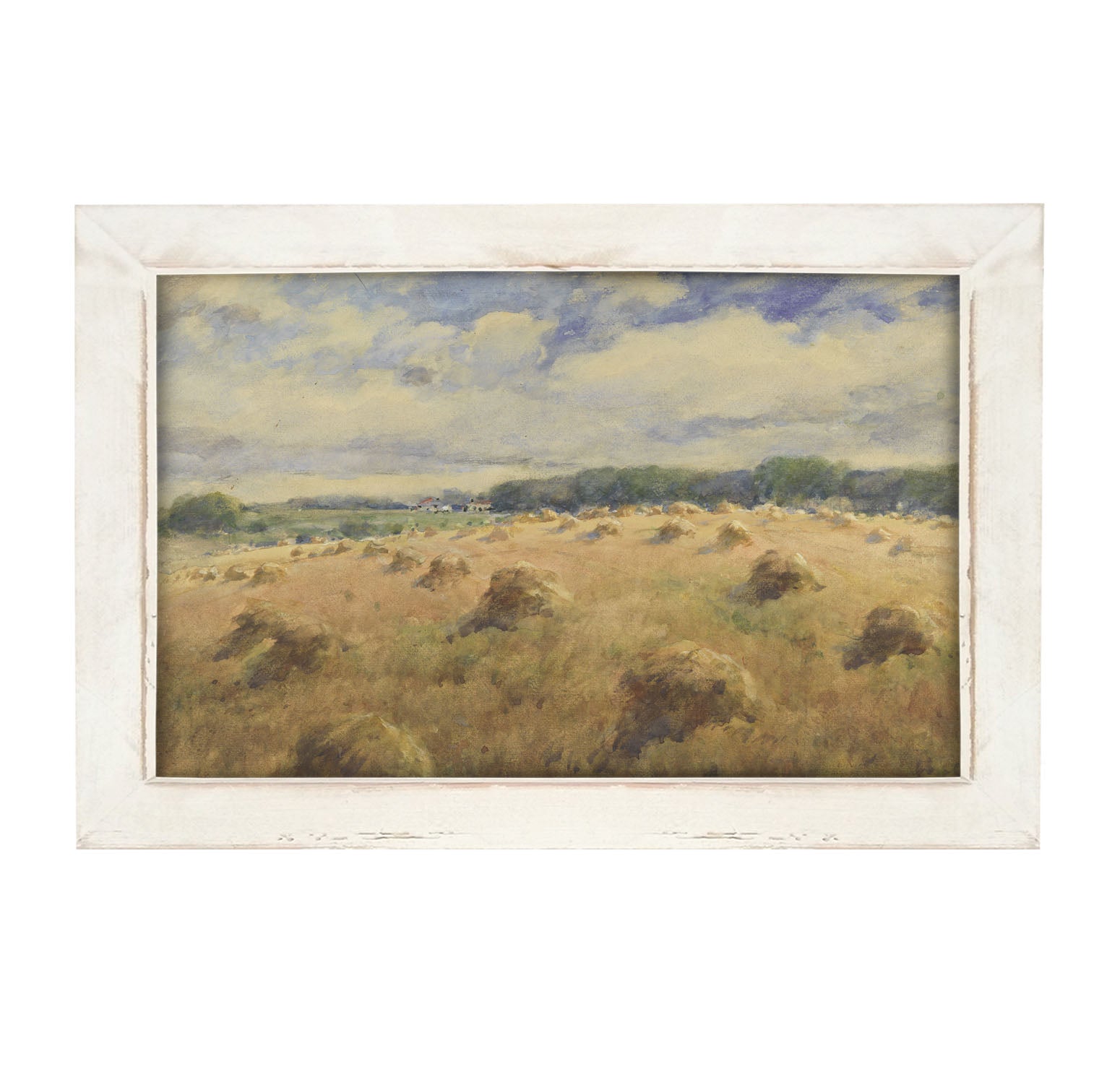 Hay fields - Framed art