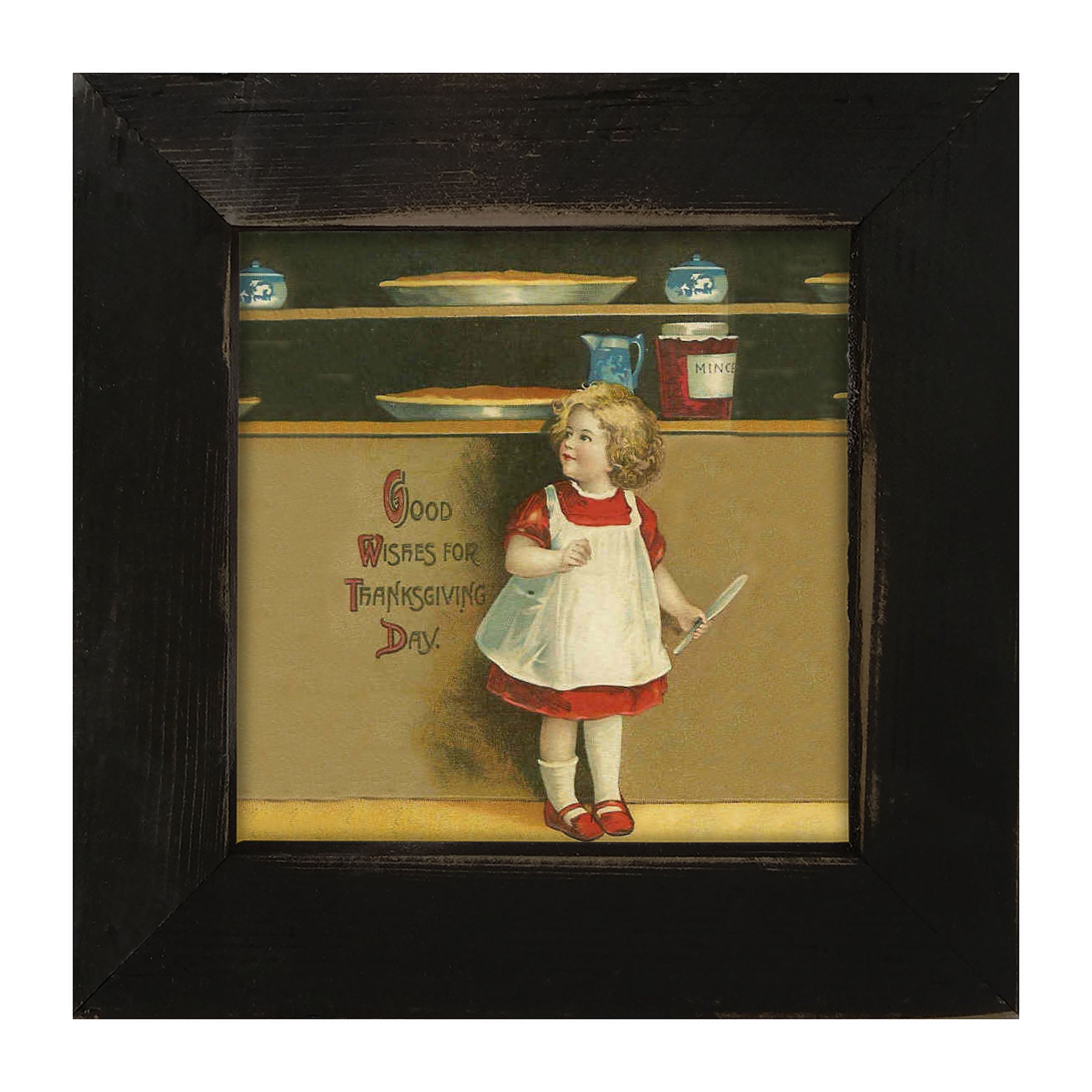 Good Wishes Pies - Framed art