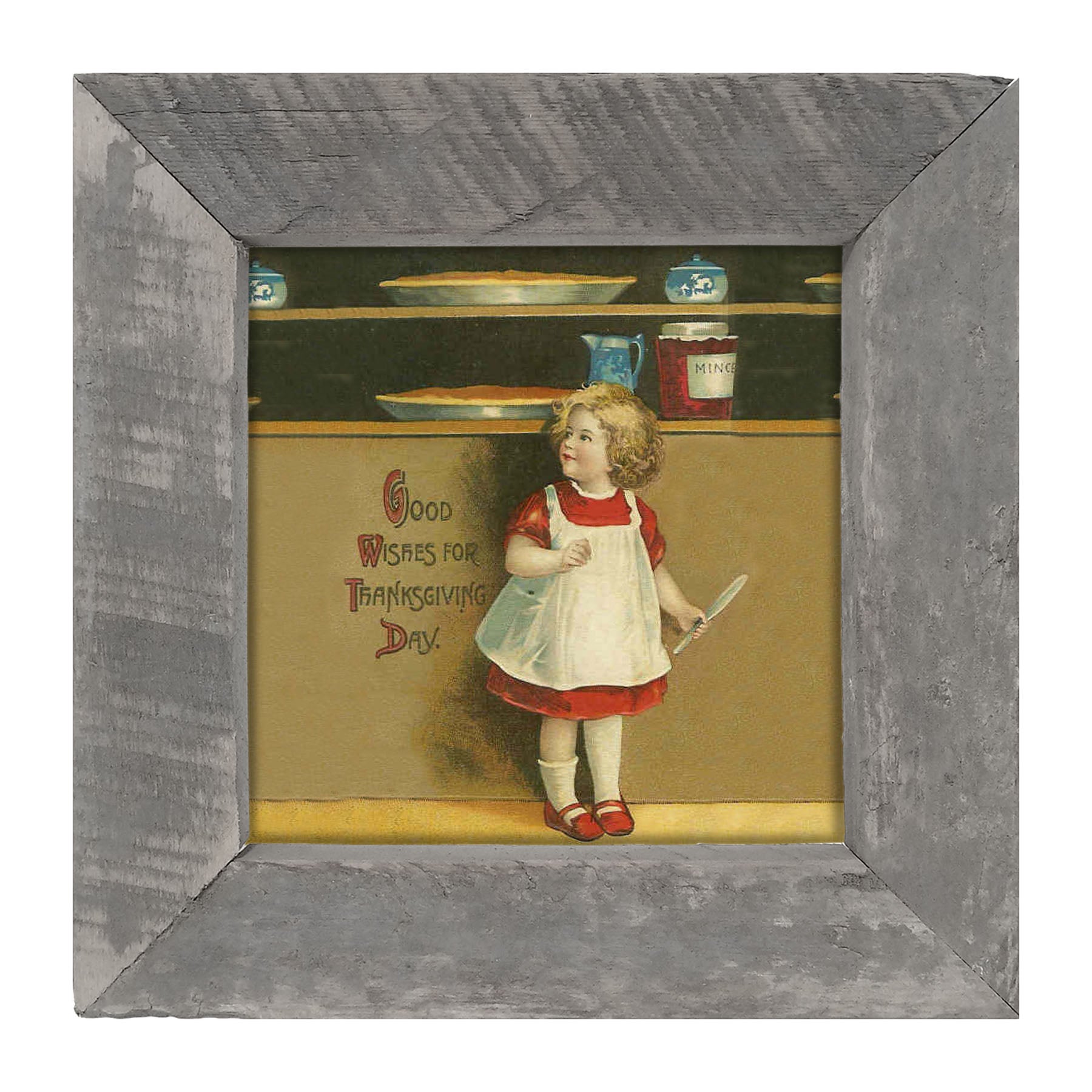 Good Wishes Pies - Framed art