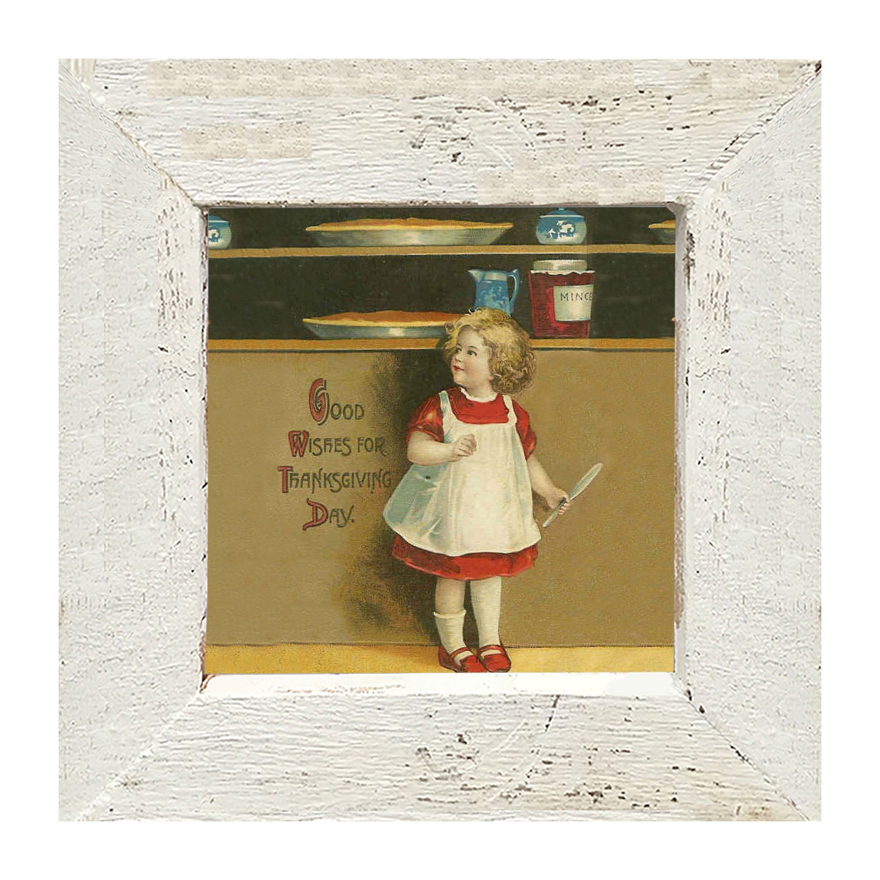 Good Wishes Pies - Framed art