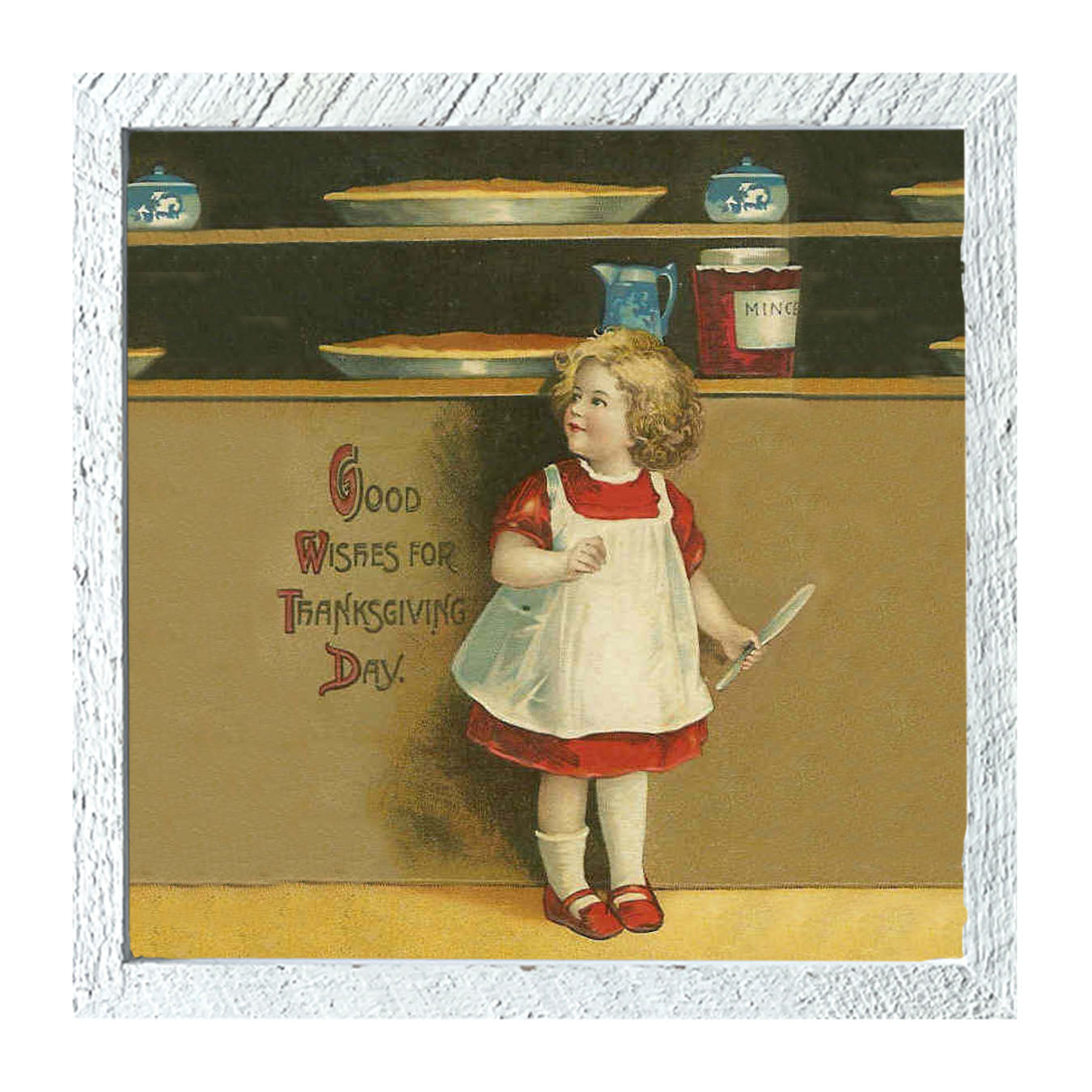Good Wishes Pies - Framed art