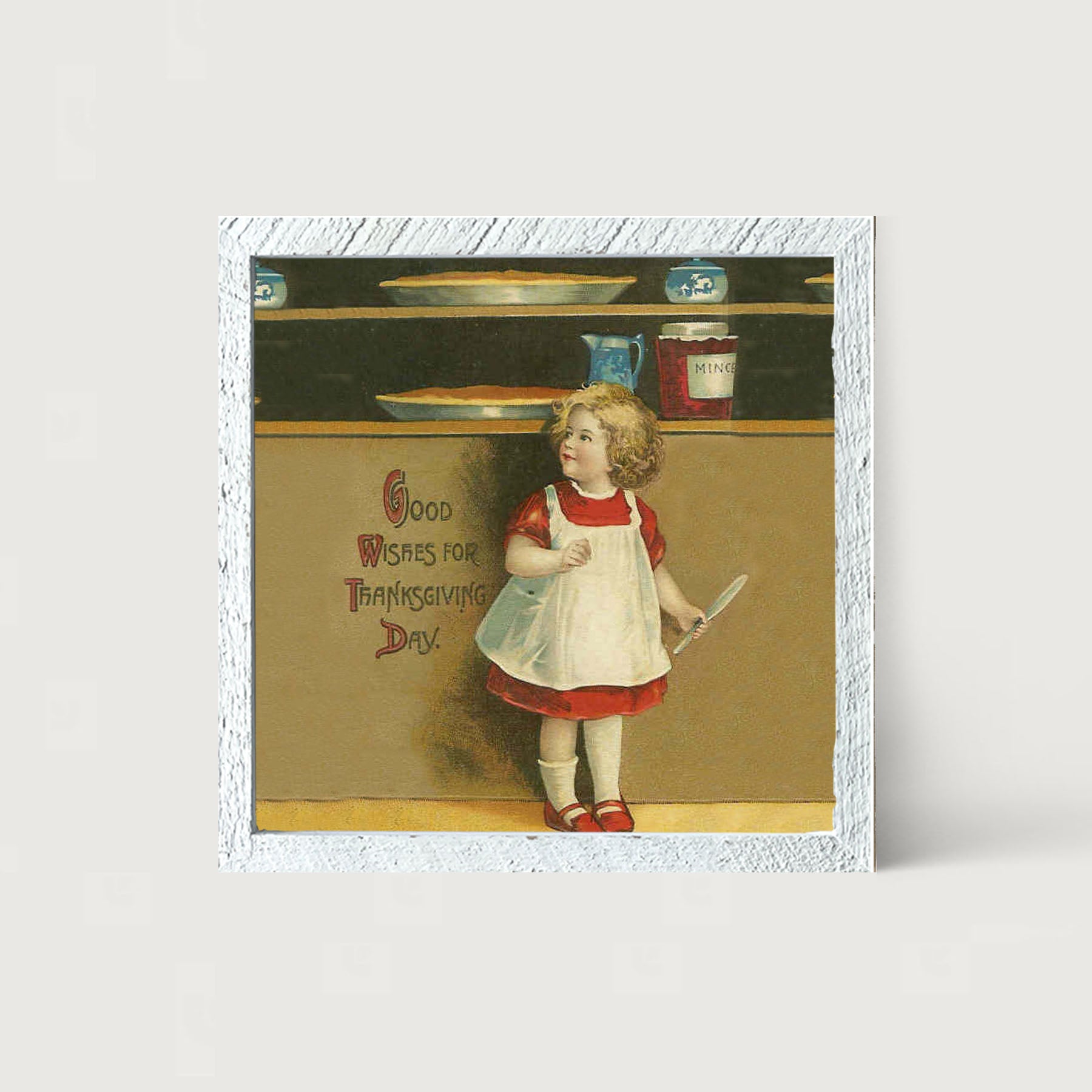 Good Wishes Pies - Framed art