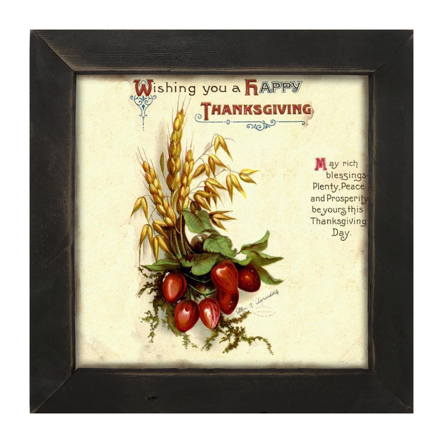 Happy Thanksgiving - Framed art