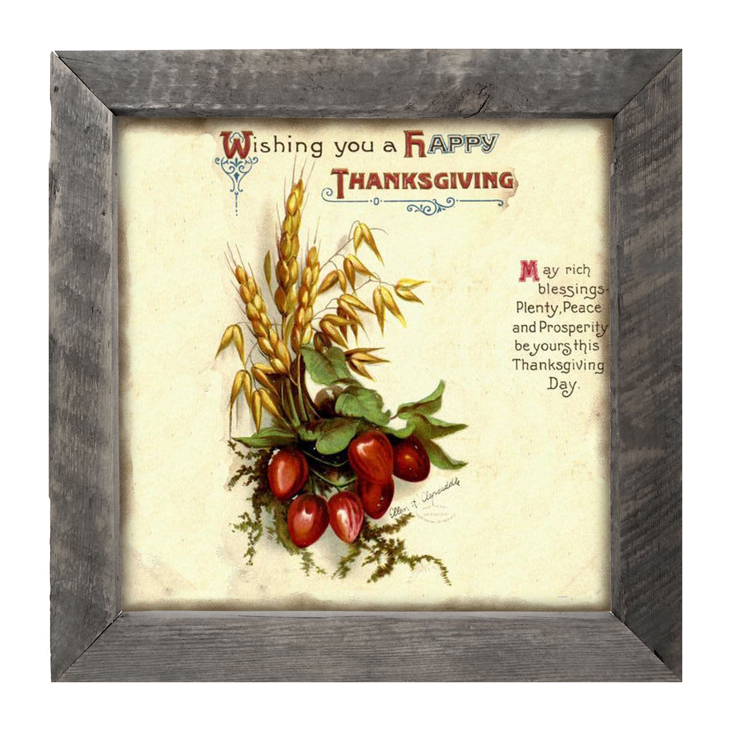 Happy Thanksgiving - Framed art