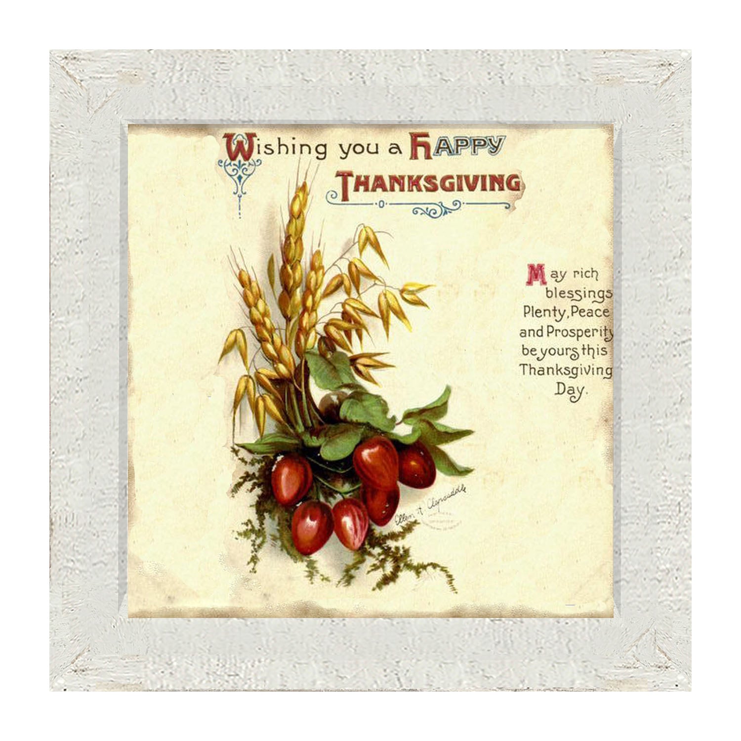 Happy Thanksgiving - Framed art
