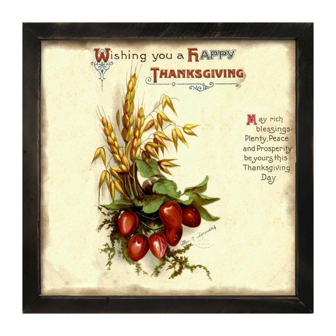 Happy Thanksgiving - Framed art