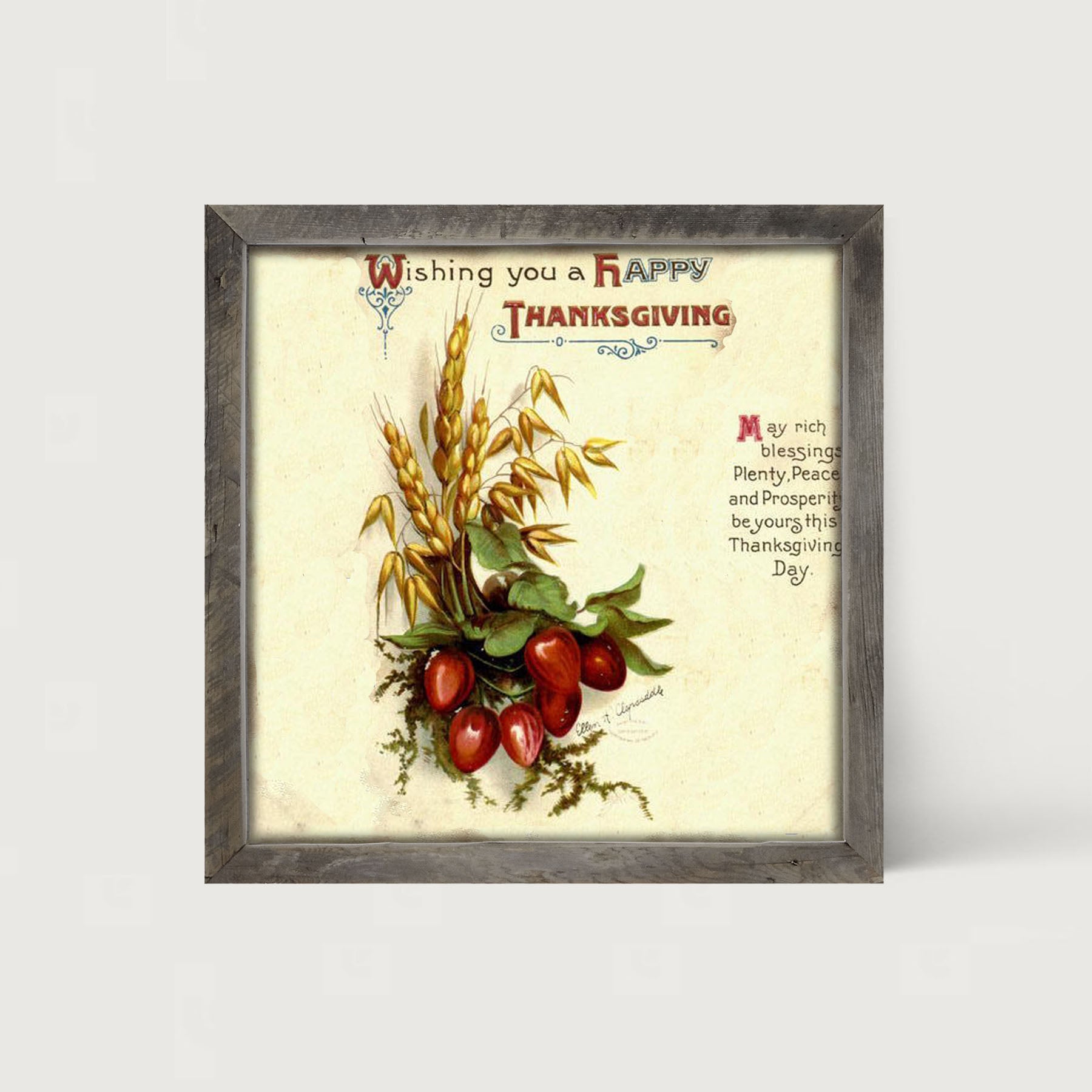 Happy Thanksgiving - Framed art