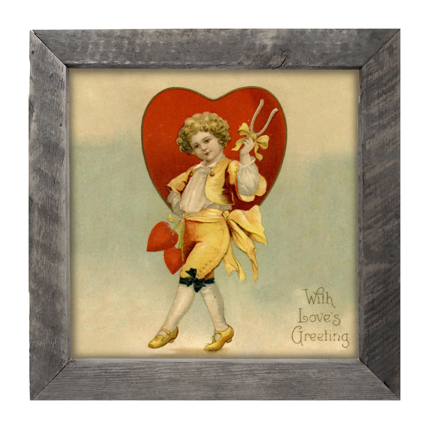 Boy with Big Heart - Framed art