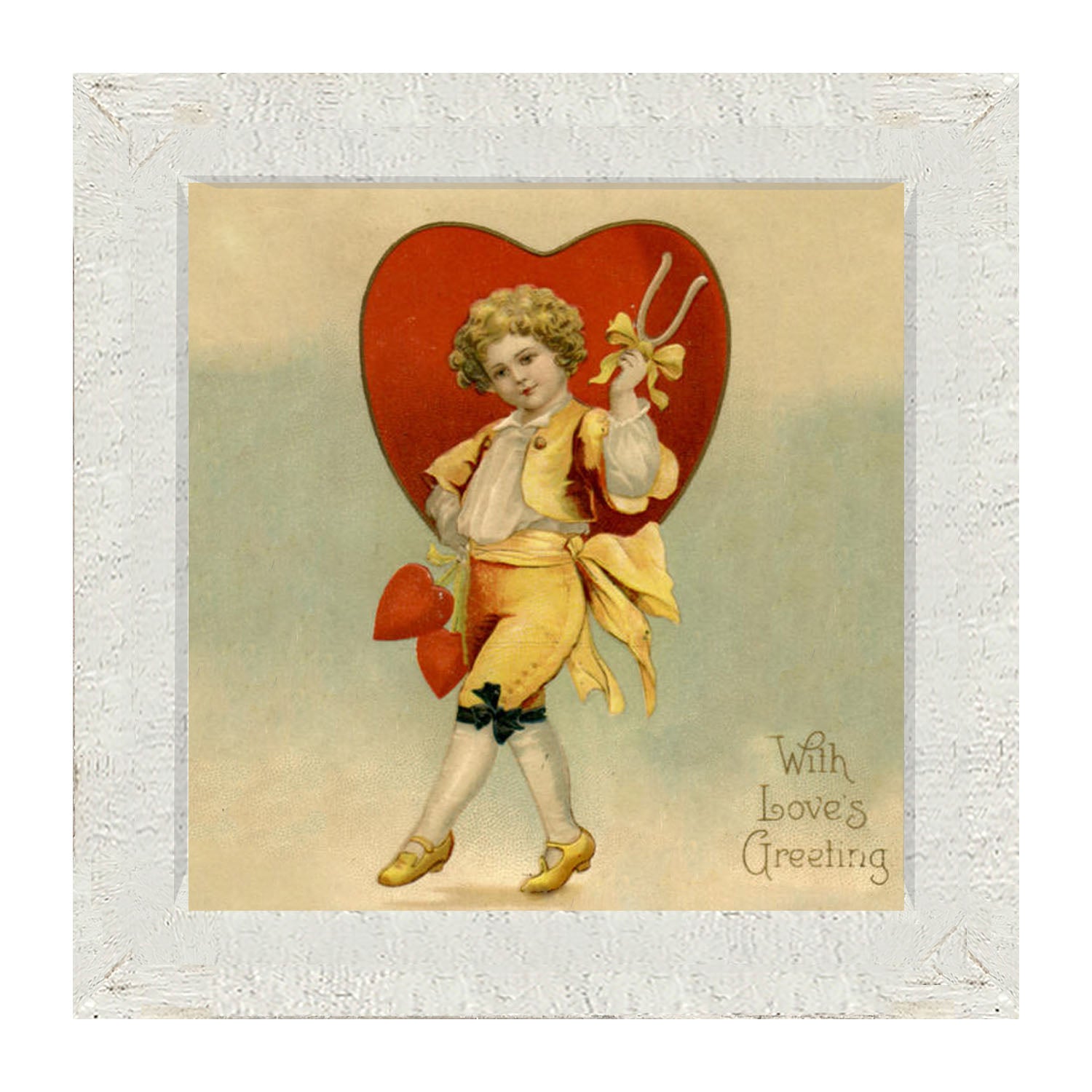 Boy with Big Heart - Framed art