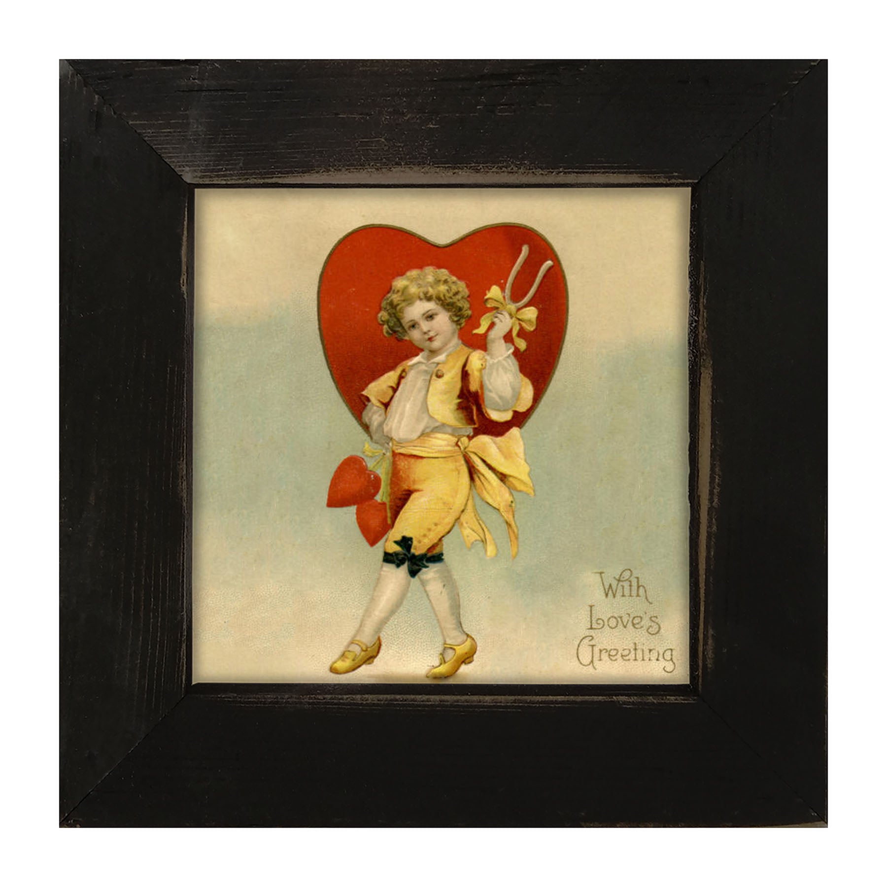 Boy with Big Heart - Framed art