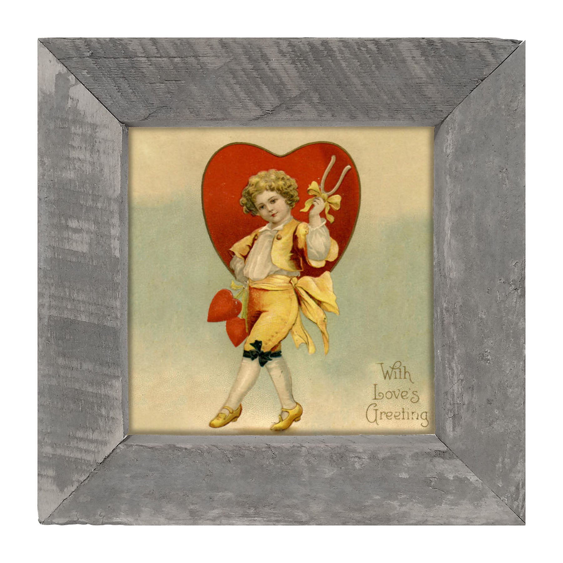 Boy with Big Heart - Framed art