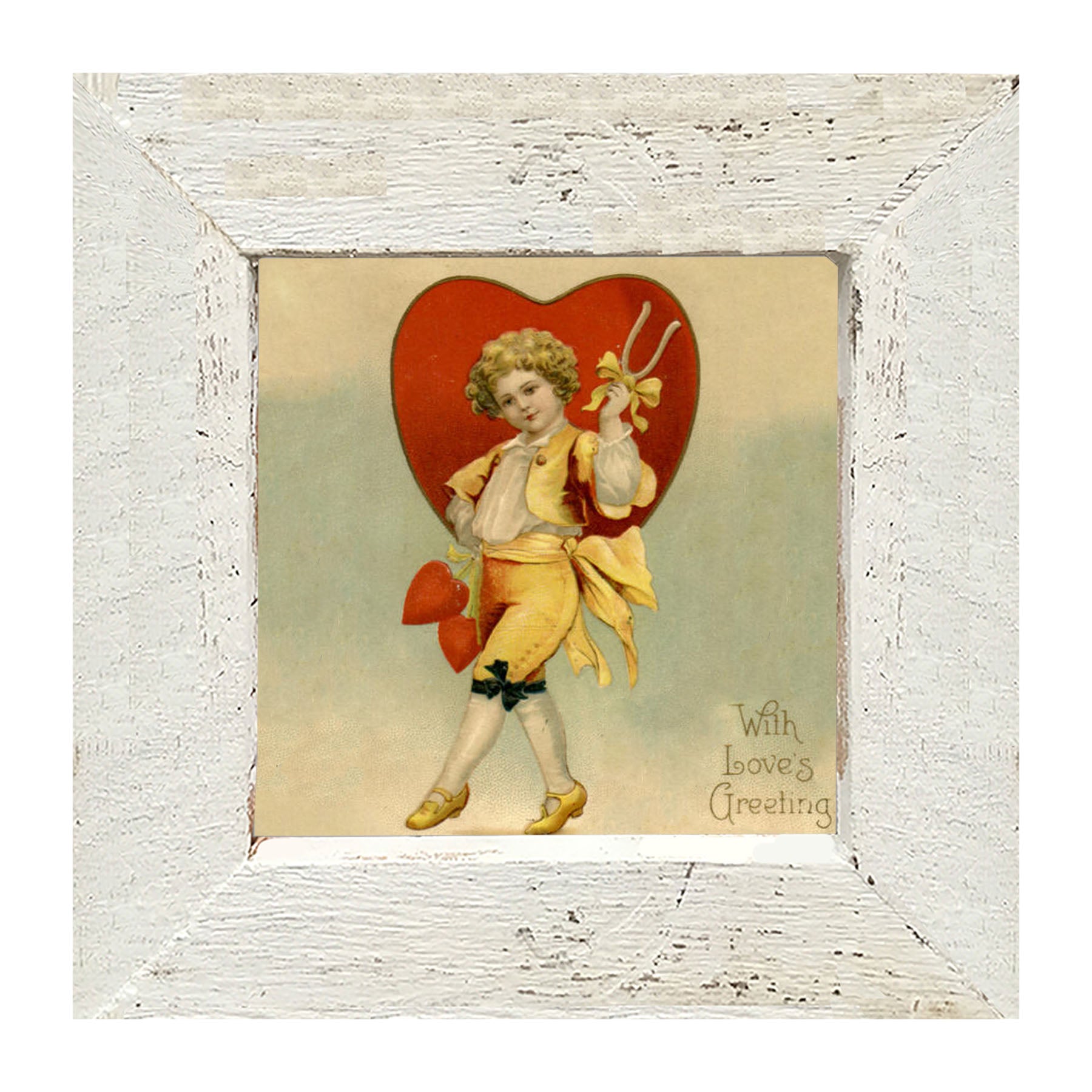 Boy with Big Heart - Framed art