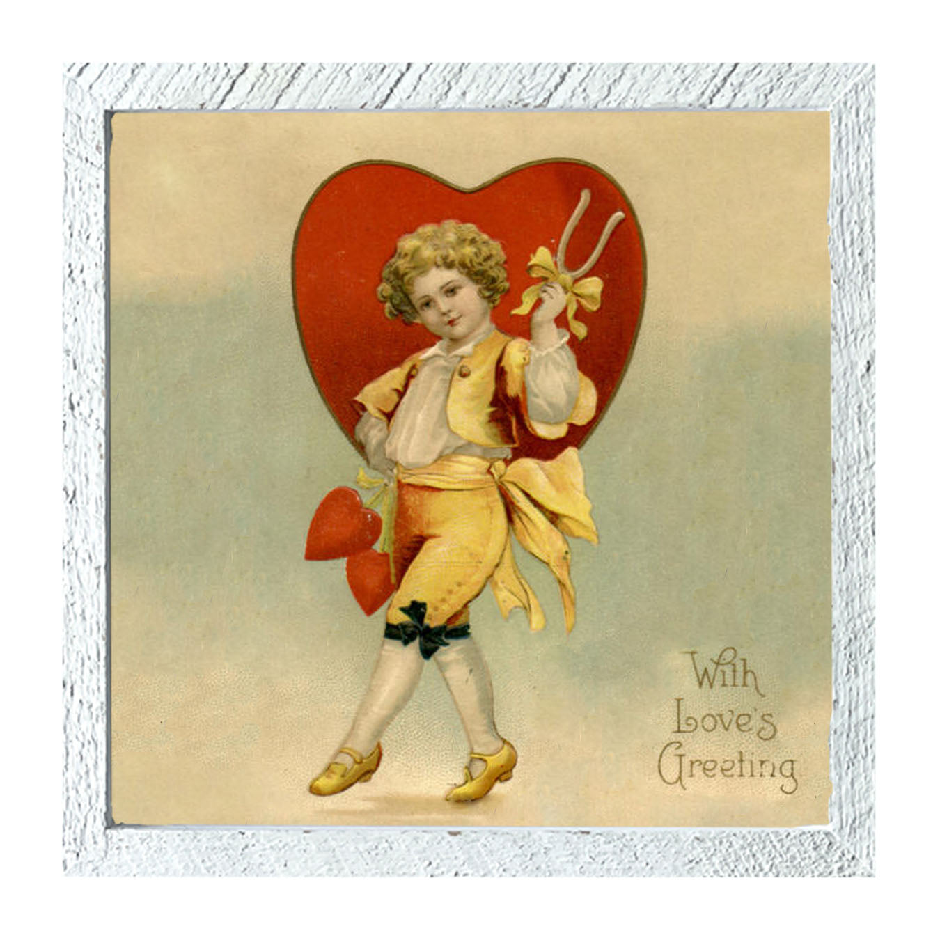 Boy with Big Heart - Framed art