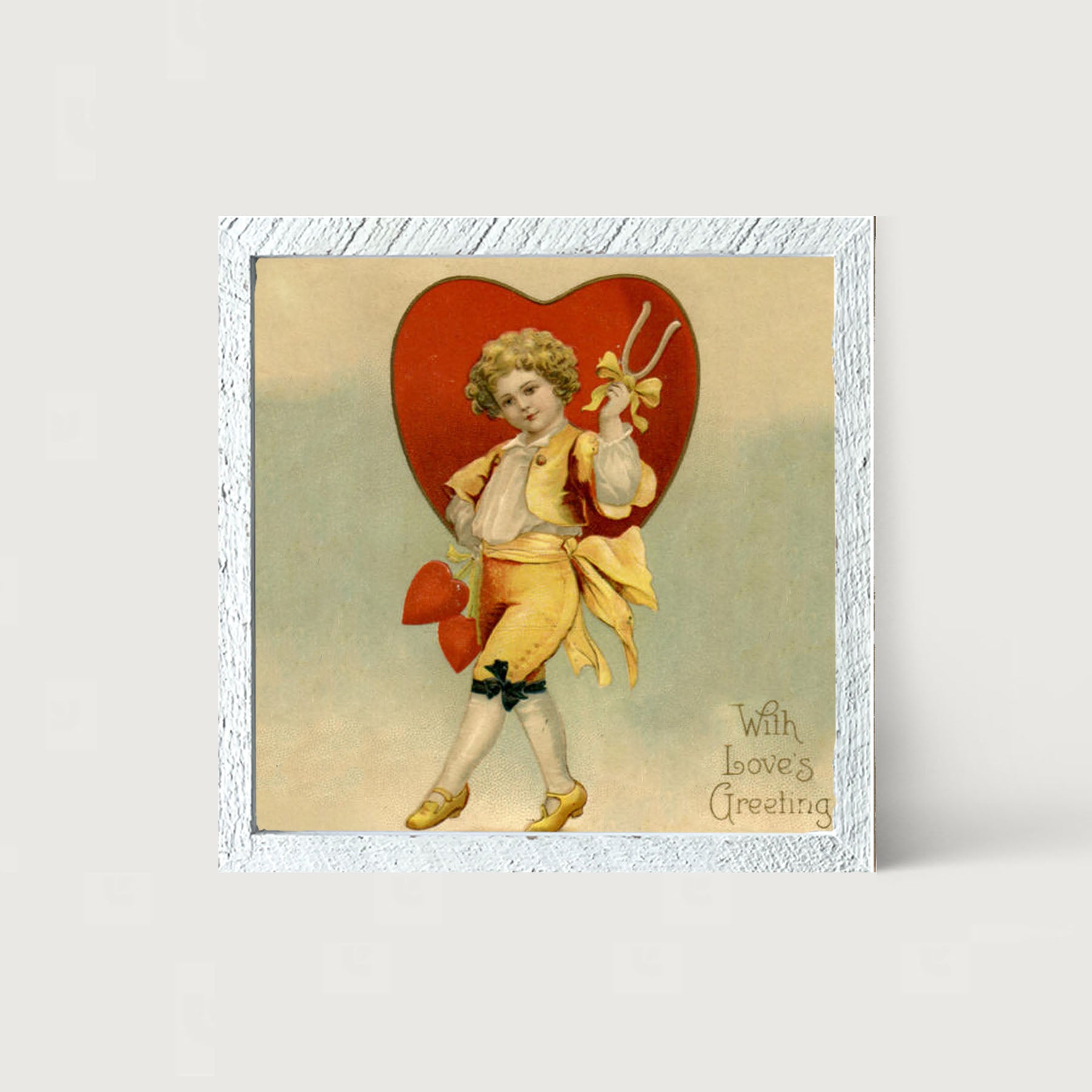 Boy with Big Heart - Framed art