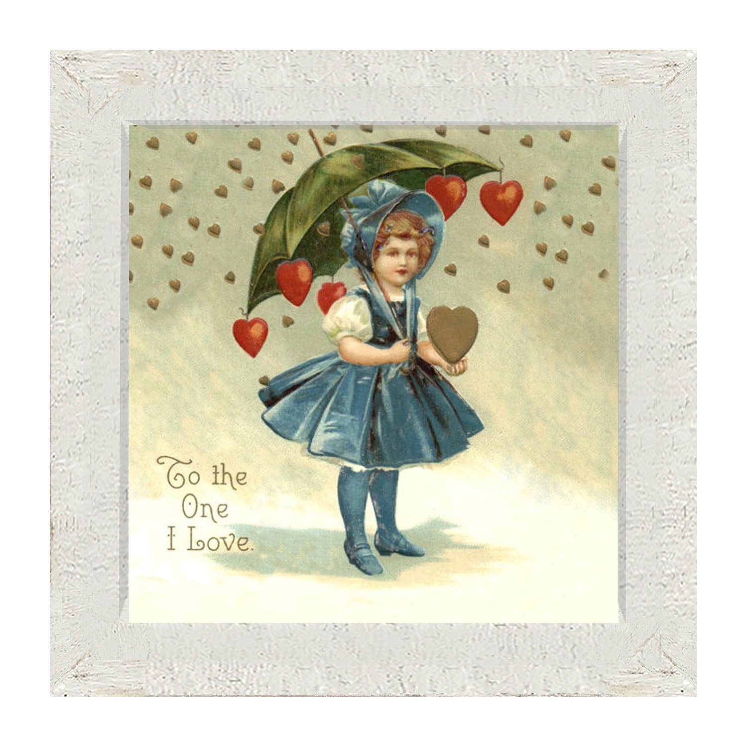 Raining Hearts - Framed art