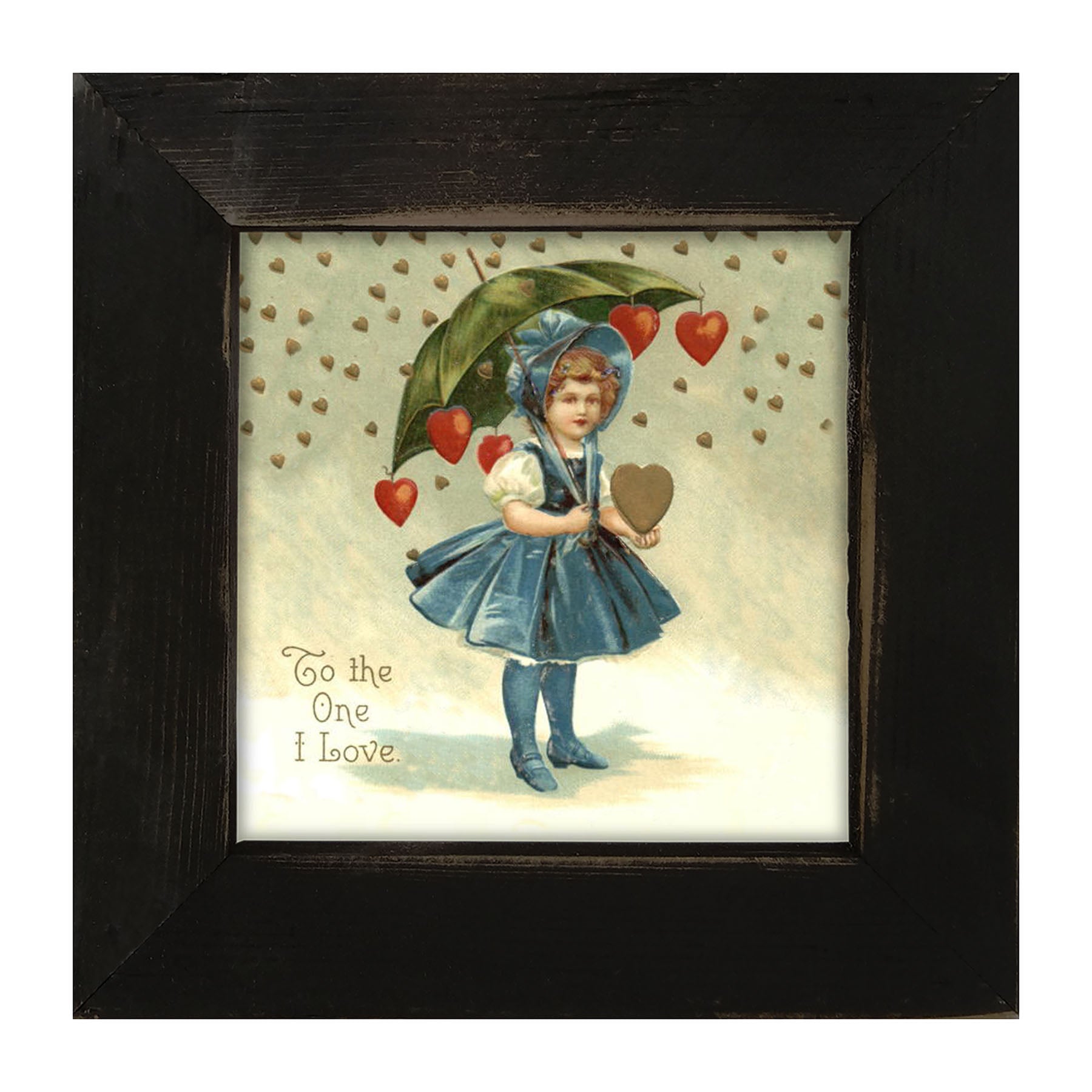 Raining Hearts - Framed art