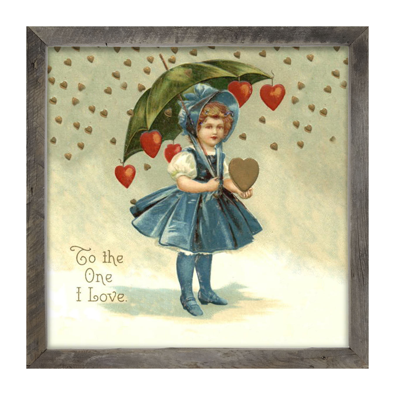Raining Hearts - Framed art