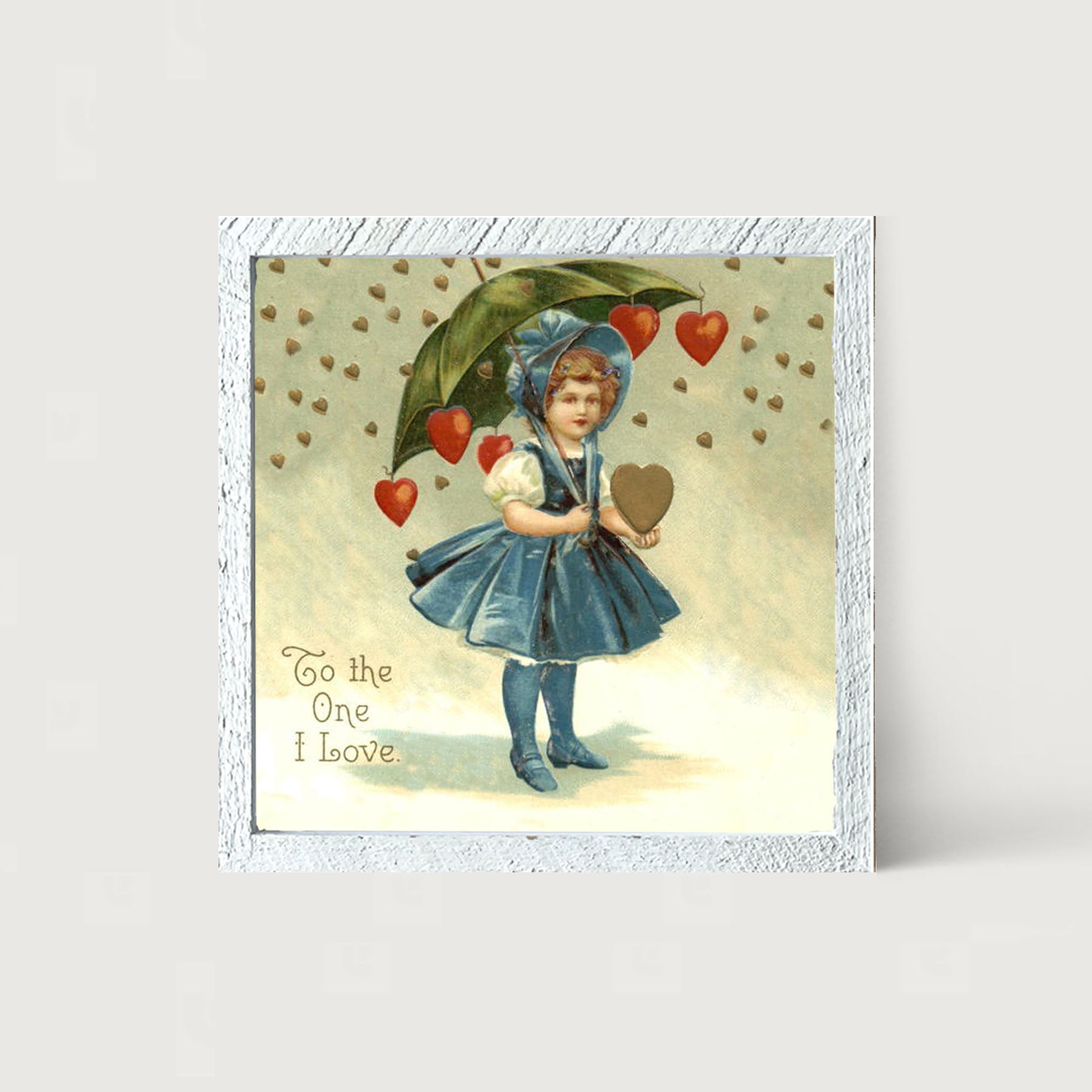 Raining Hearts - Framed art