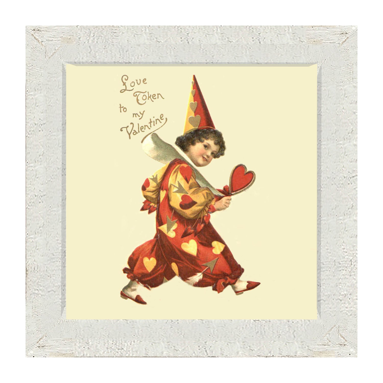 Cupid Dressed Up - Framed art