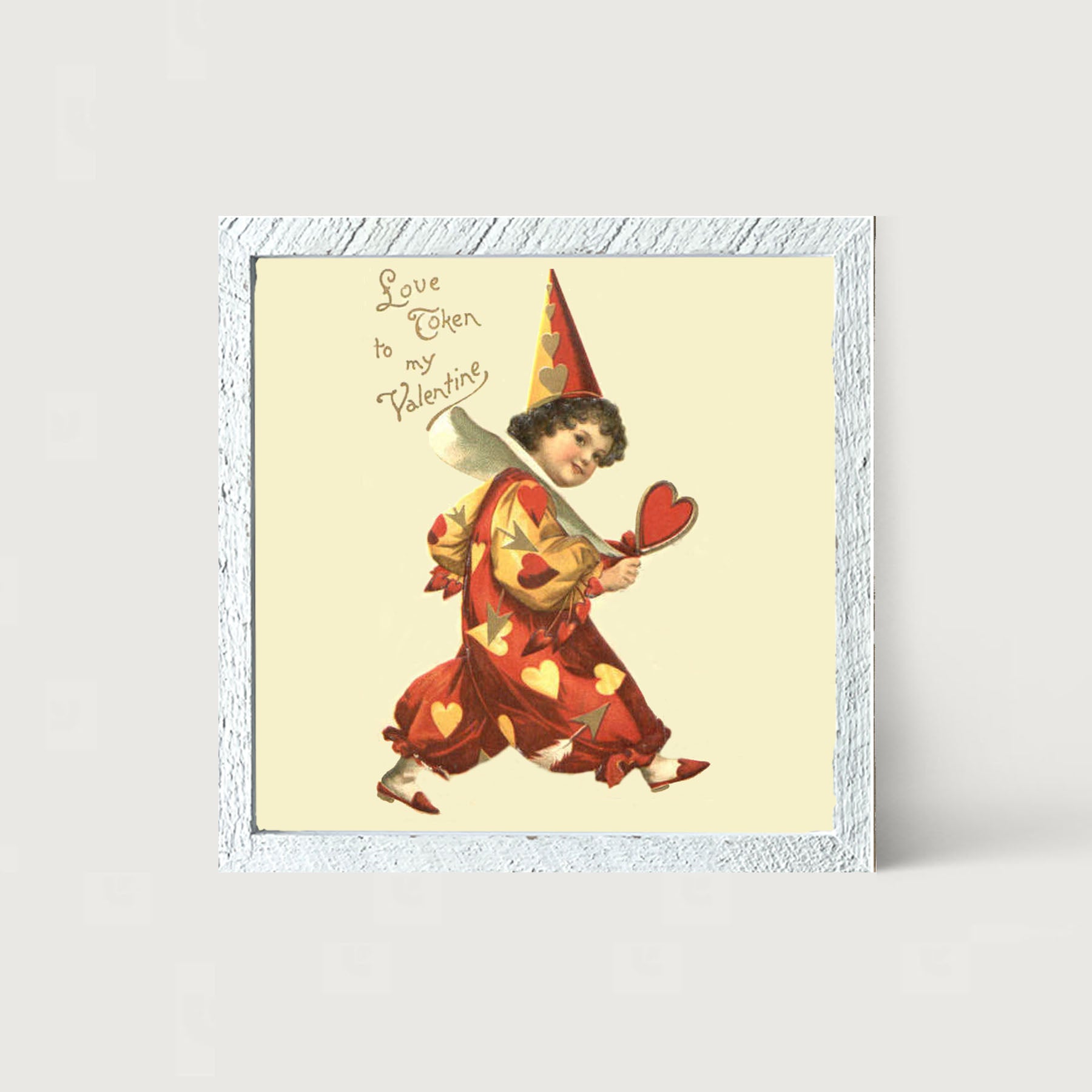 Cupid Dressed Up - Framed art