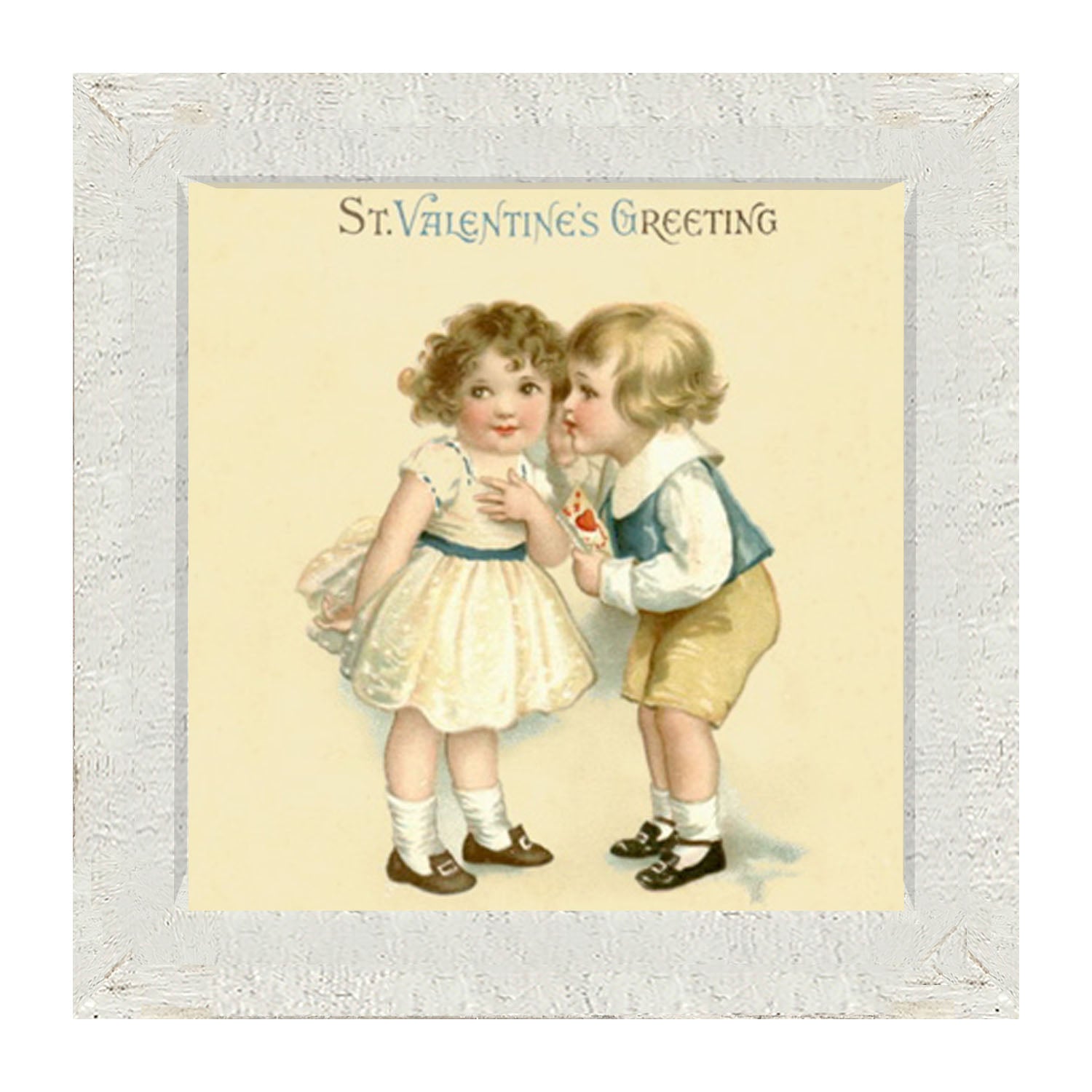 Kissing Valentine - Framed art
