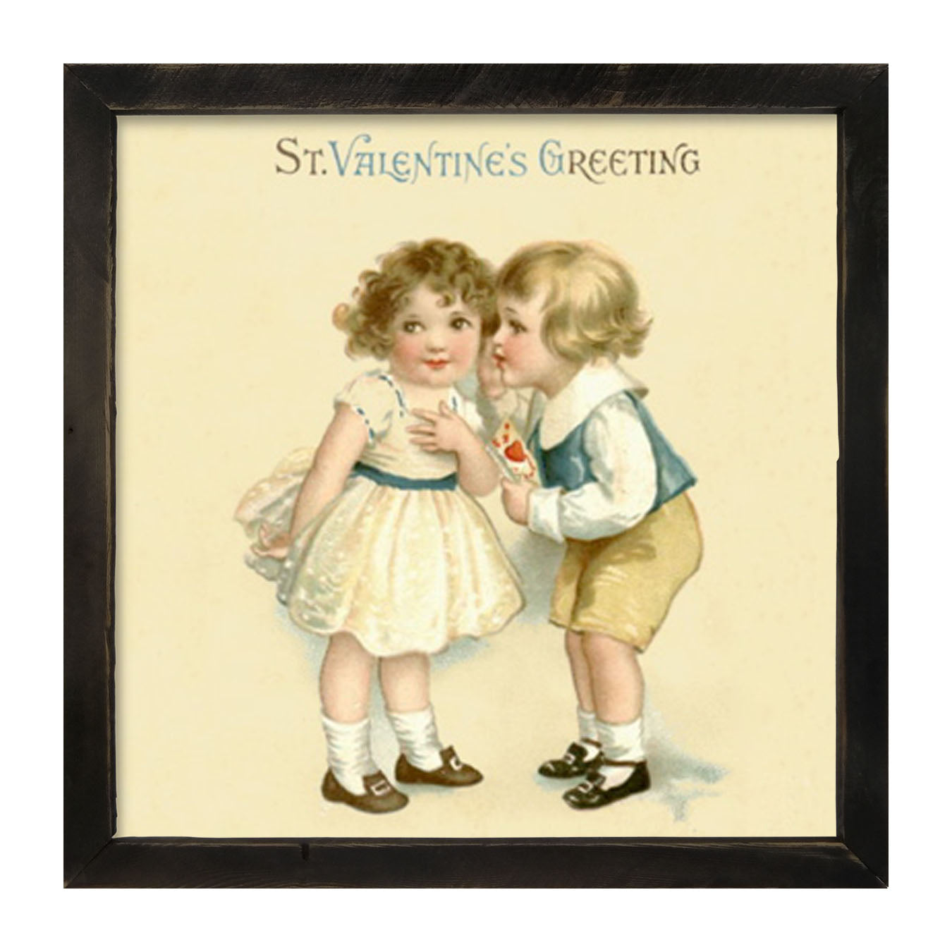 Kissing Valentine - Framed art