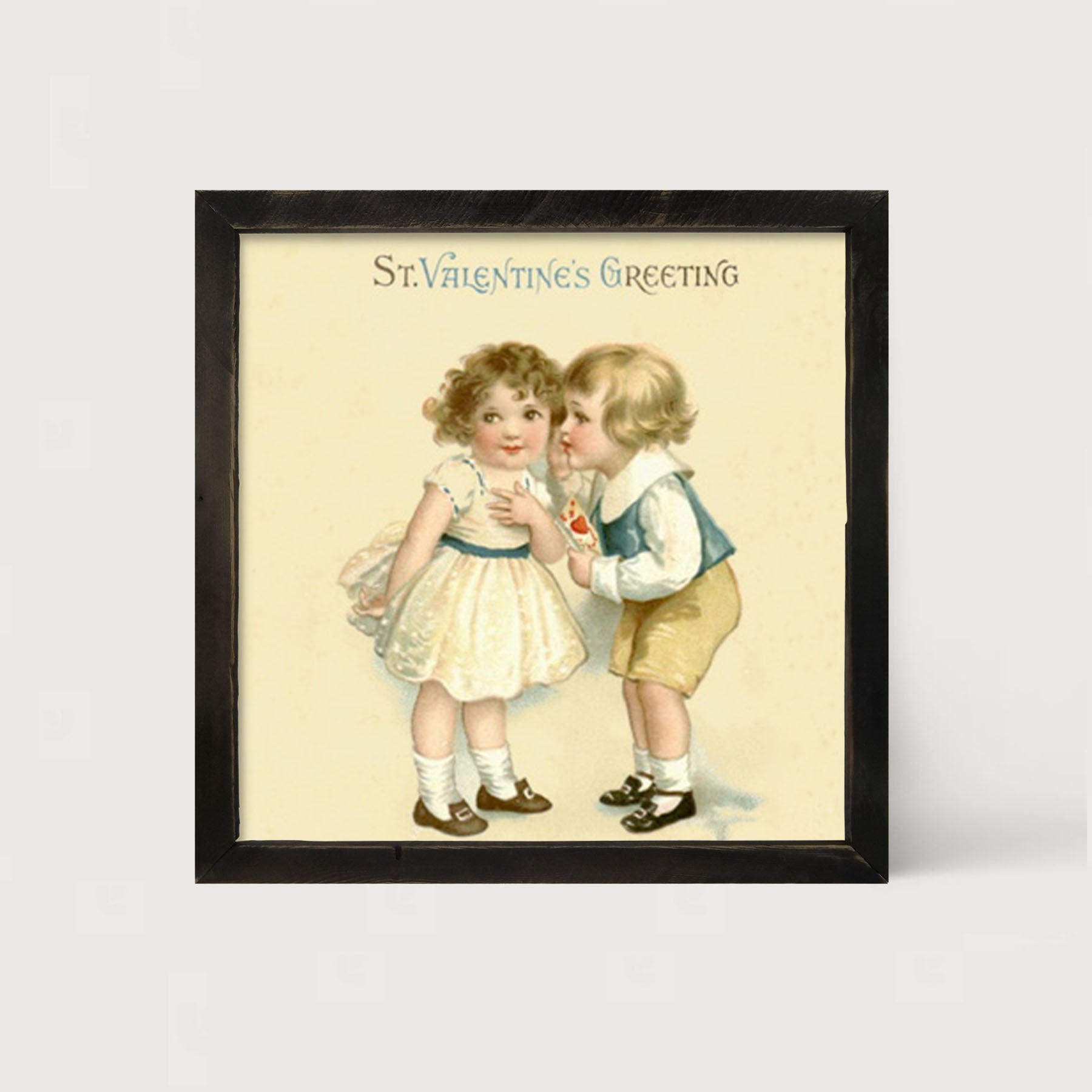 Kissing Valentine - Framed art
