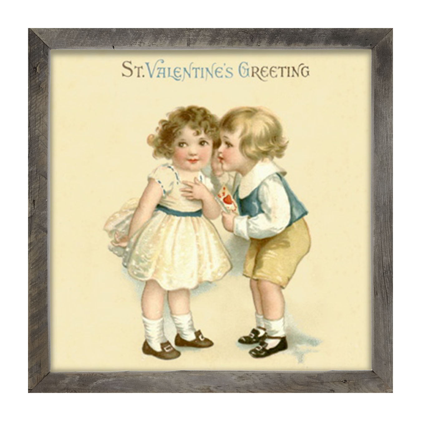 Kissing Valentine - Framed art
