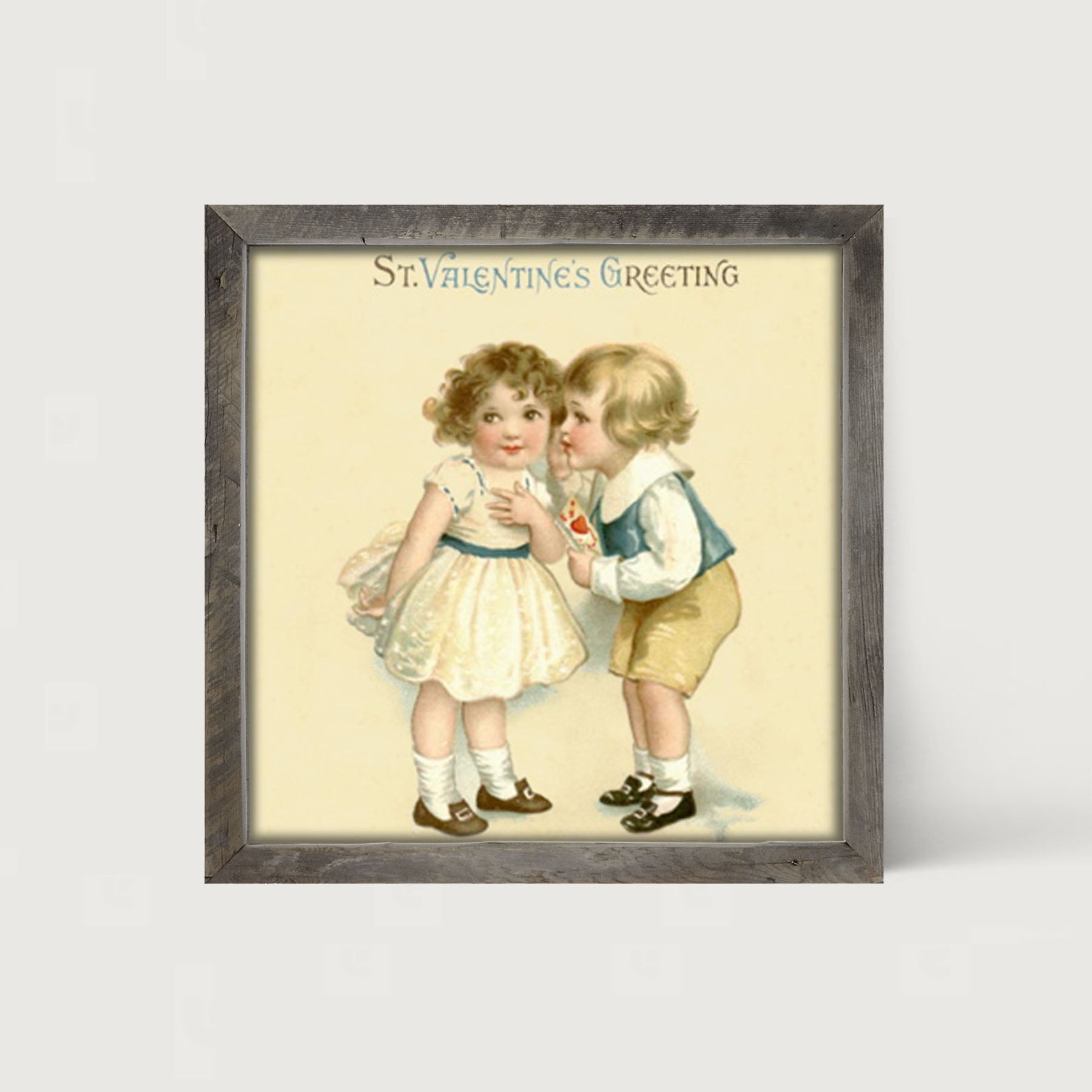 Kissing Valentine - Framed art
