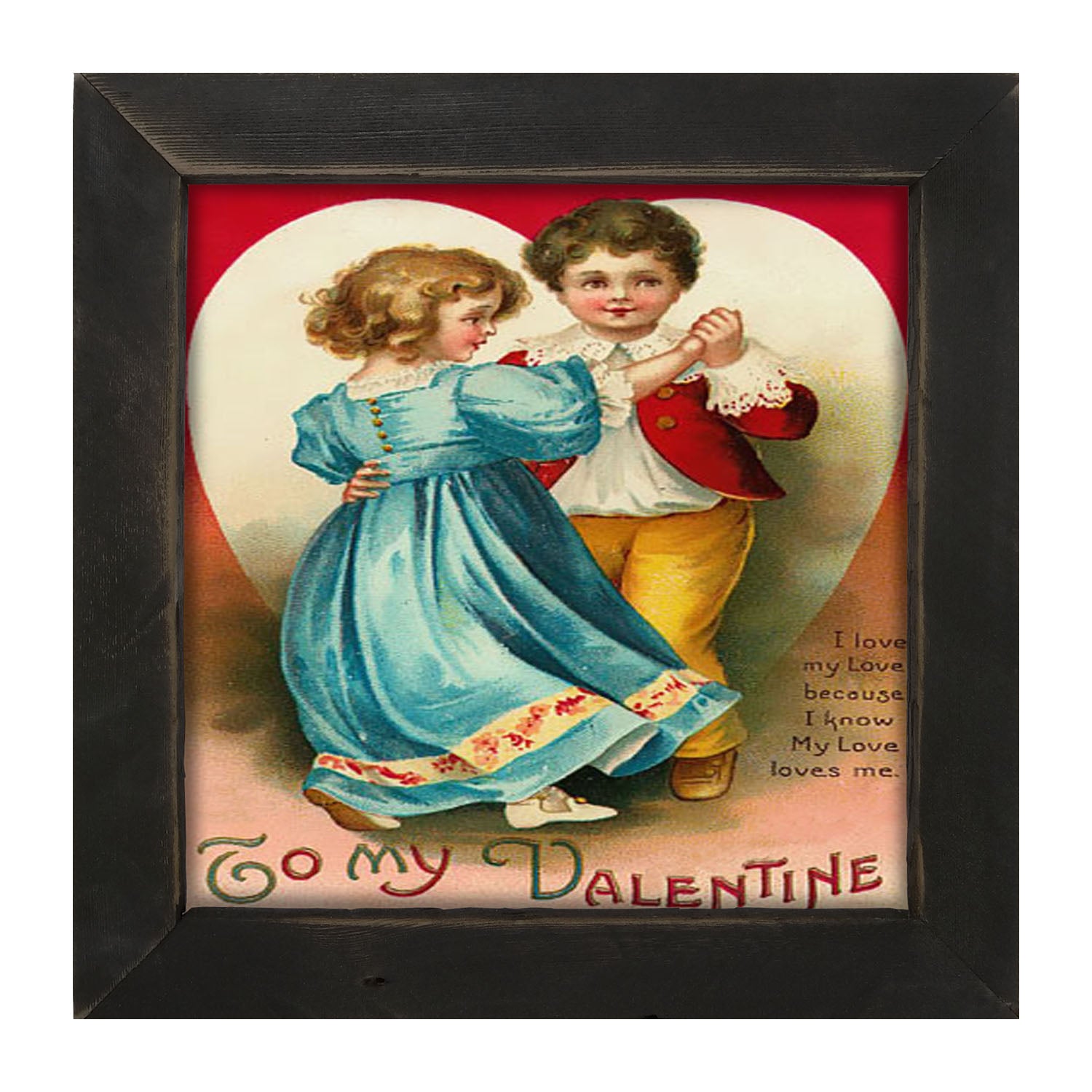 Dancing Valentine Couple - Framed art