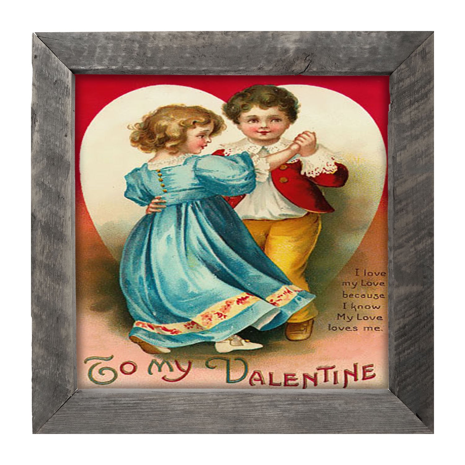 Dancing Valentine Couple - Framed art