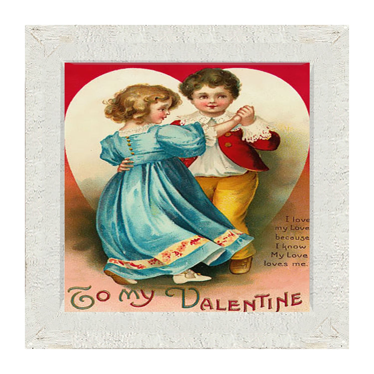 Dancing Valentine Couple - Framed art
