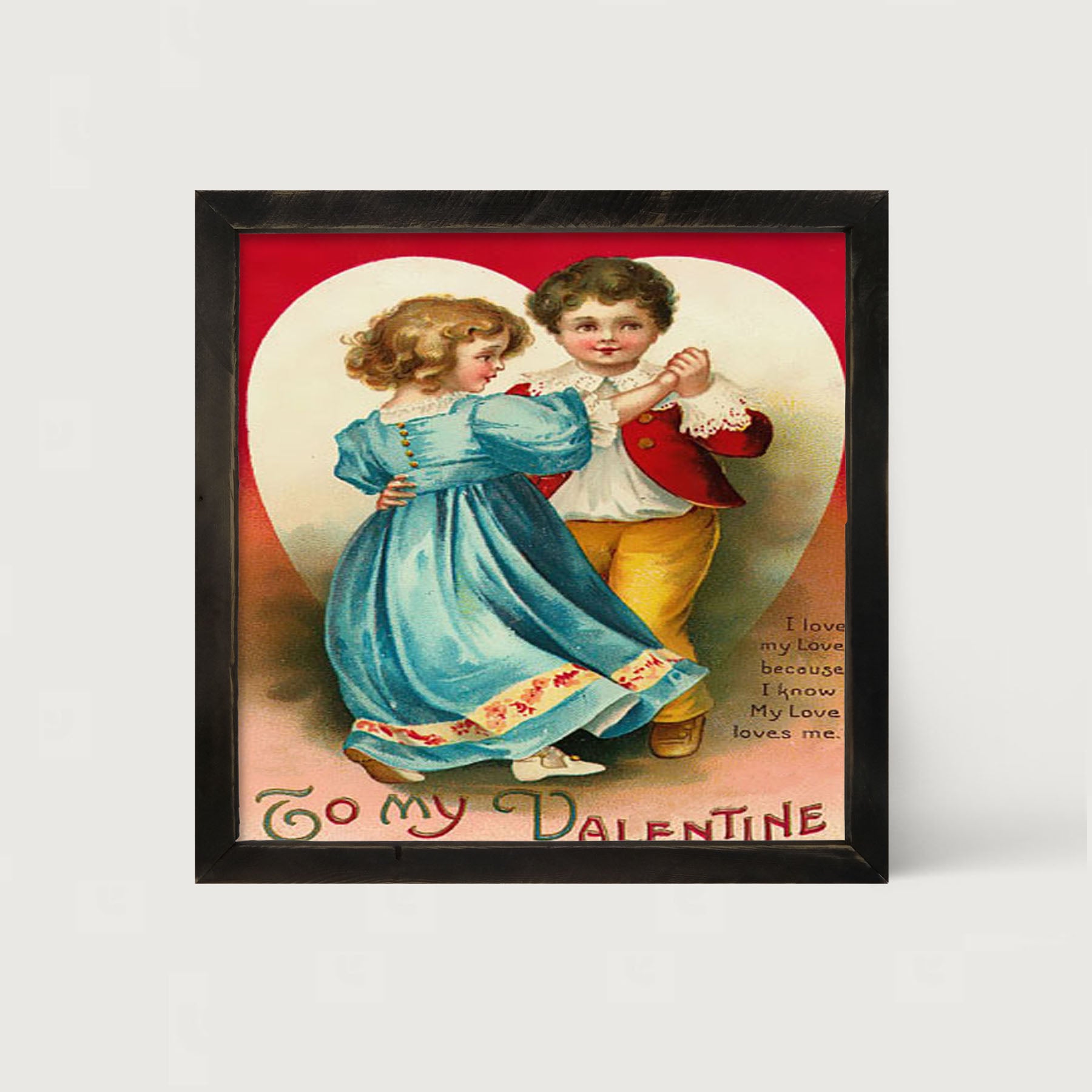 Dancing Valentine Couple - Framed art