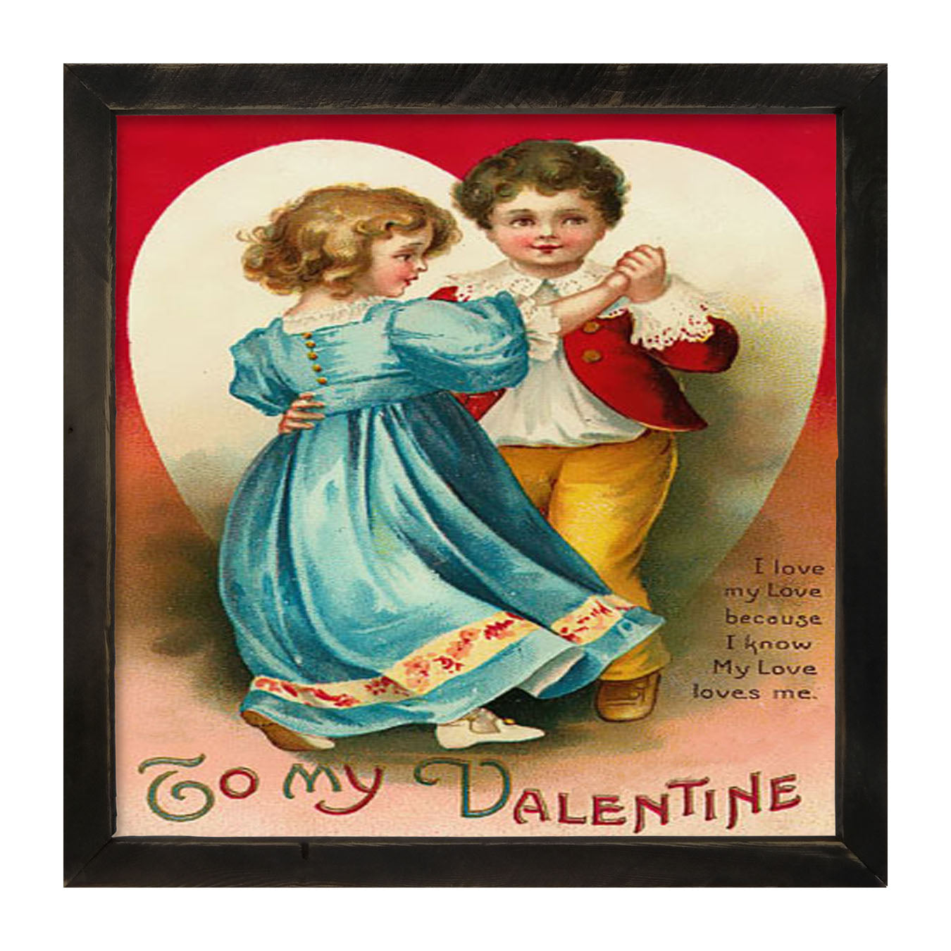 Dancing Valentine Couple - Framed art