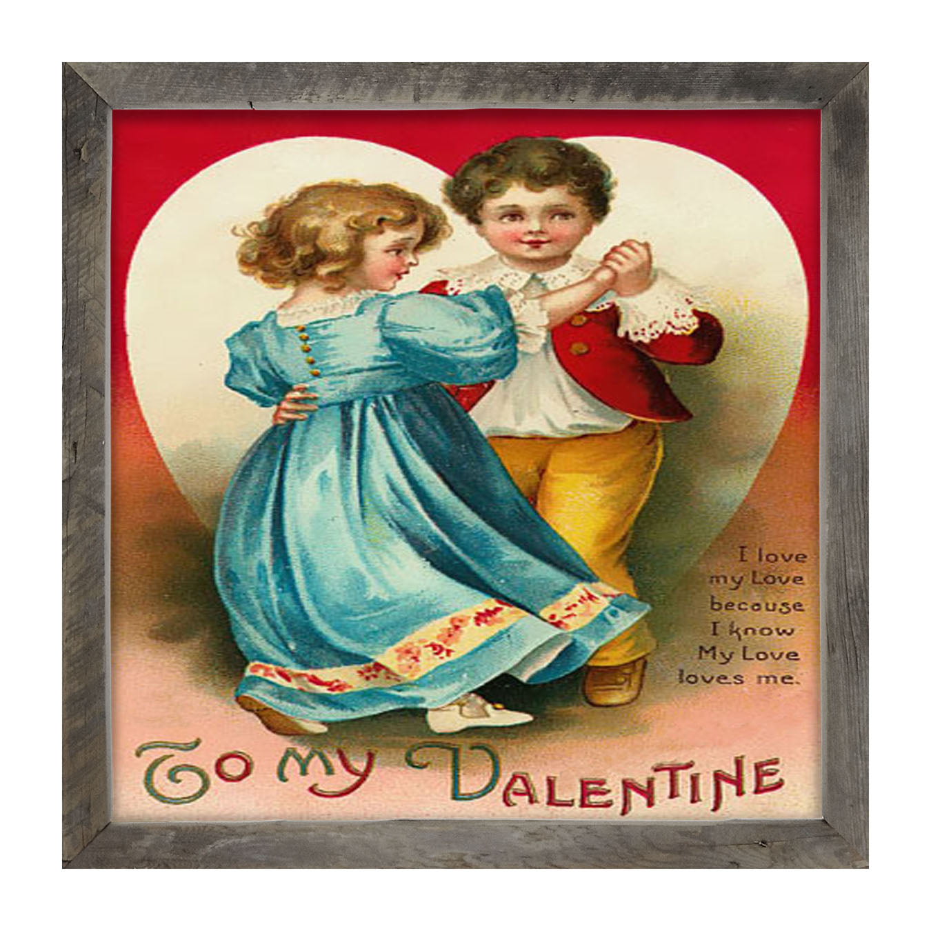 Dancing Valentine Couple - Framed art