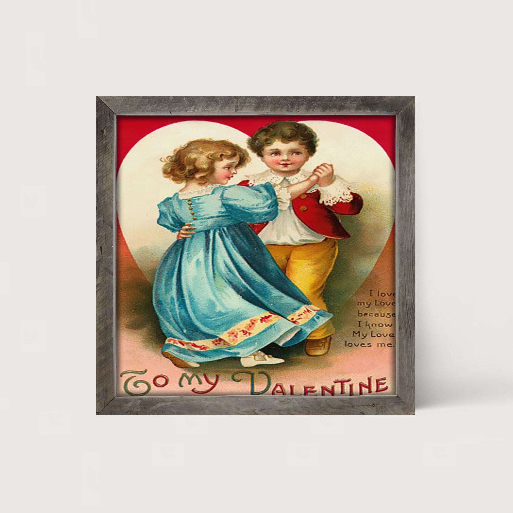 Dancing Valentine Couple - Framed art