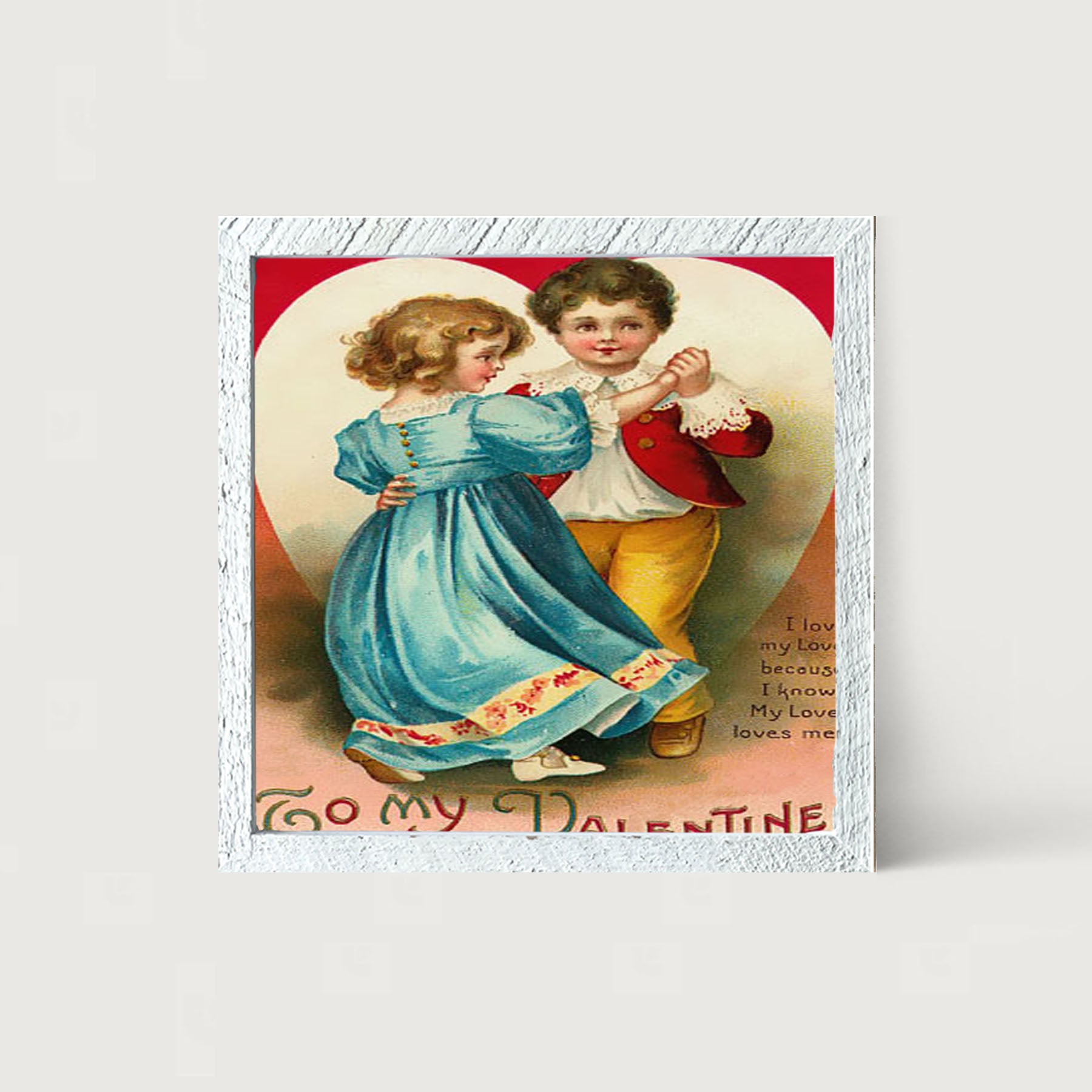 Dancing Valentine Couple - Framed art