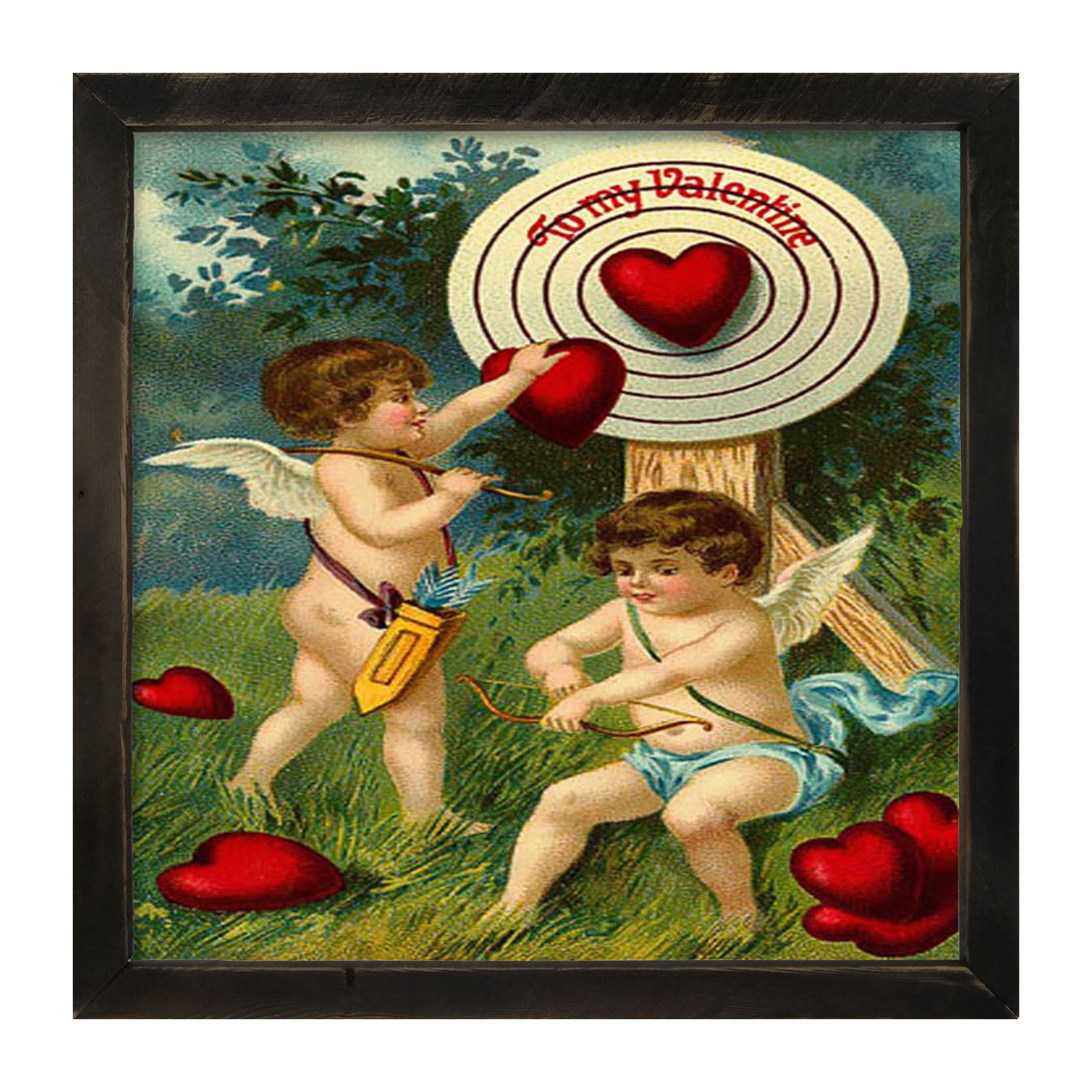 Heart is the Target - Framed art